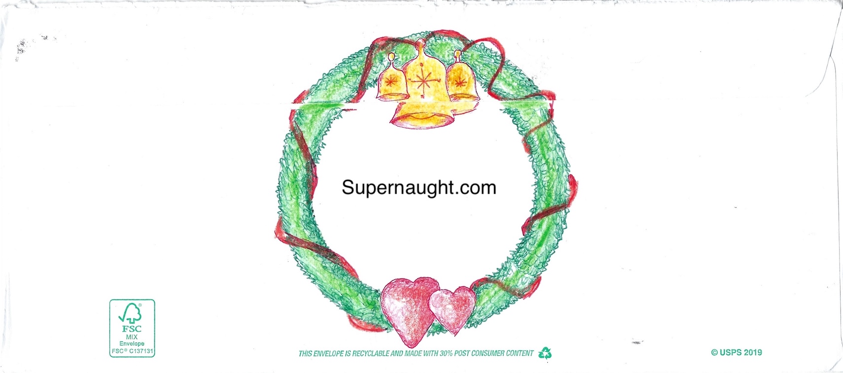 Richard Clarey Christmas Card Artwork with Signed Envelope image 4