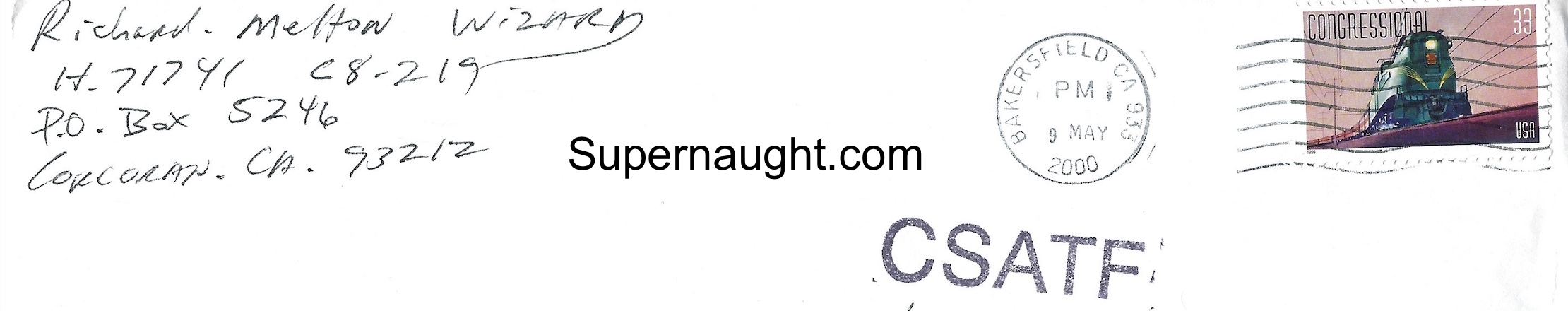 Richard Melton Envelope Signed