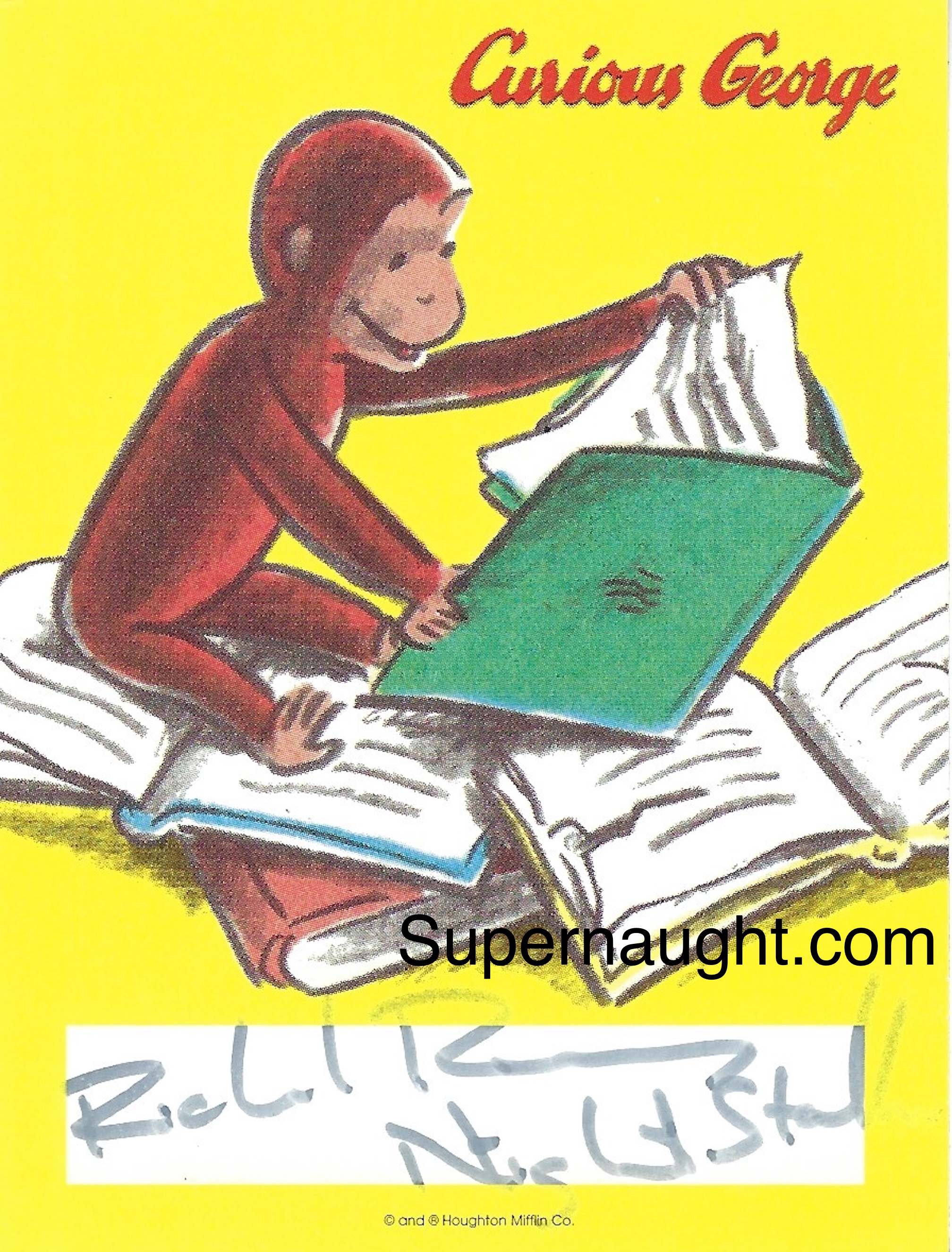 Richard Ramirez Autographed Curious George Bookmark