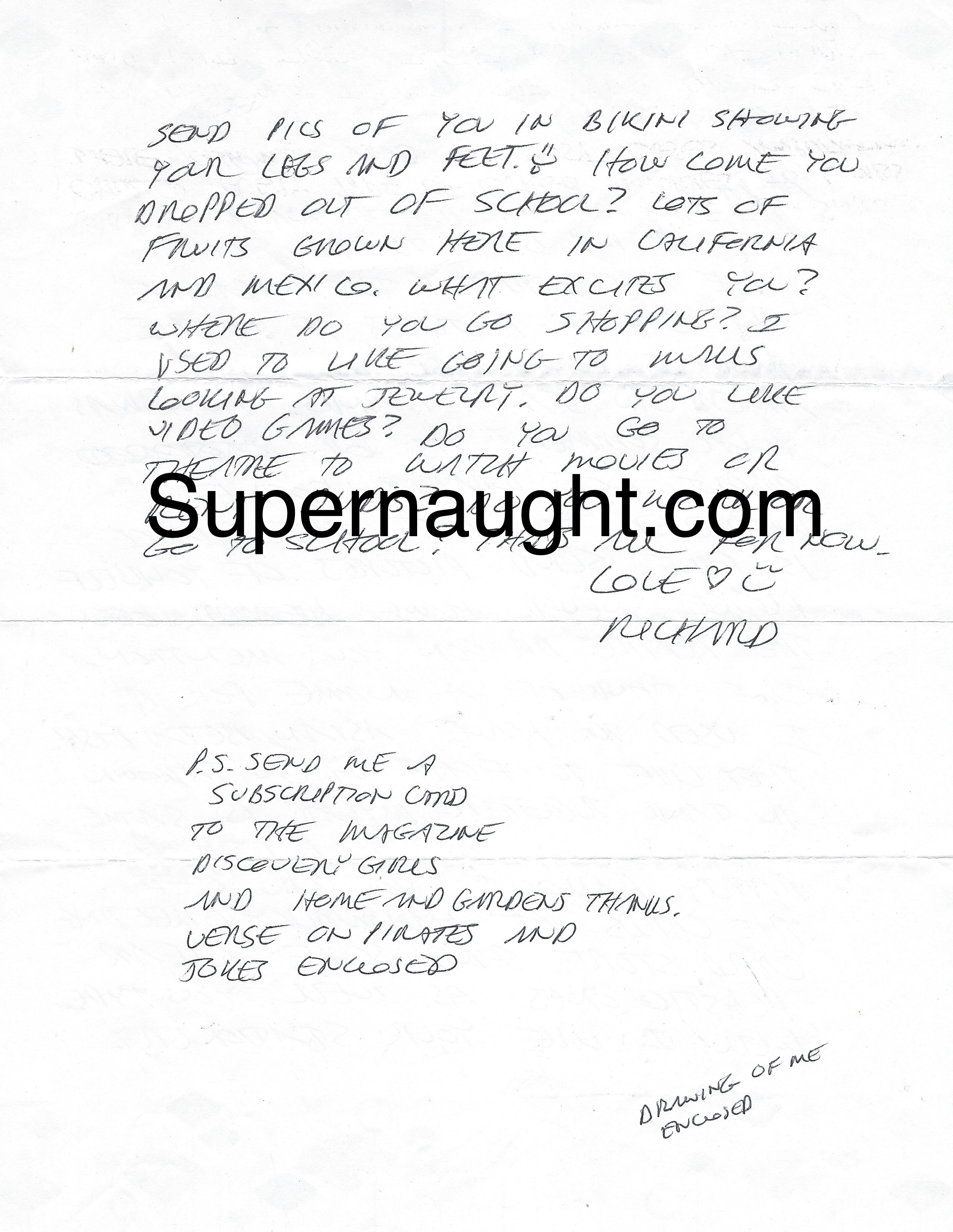 Richard Ramirez Handwritten Letter Autographed image 2
