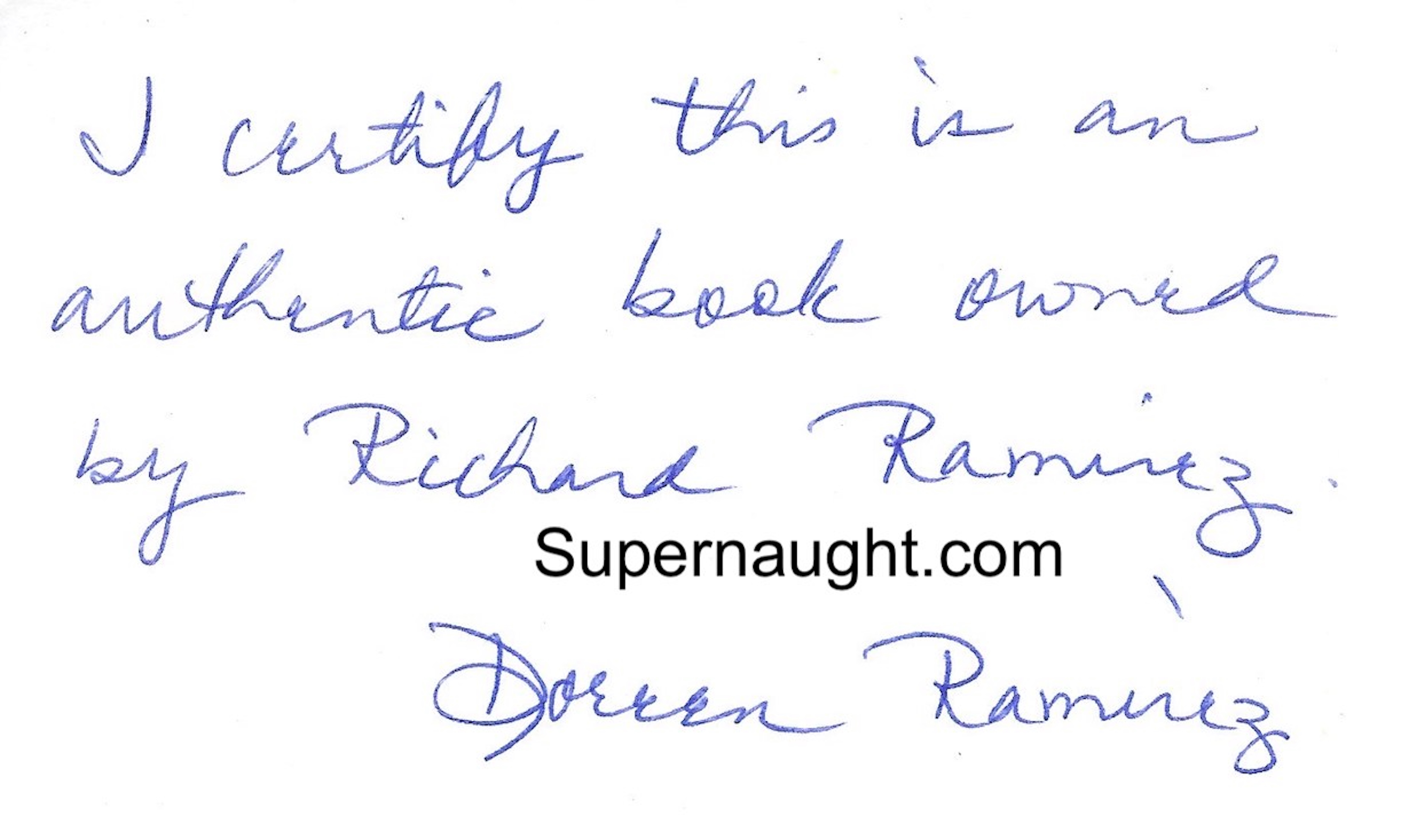 Richard Ramirez Human Anatomy Book and COA image 2