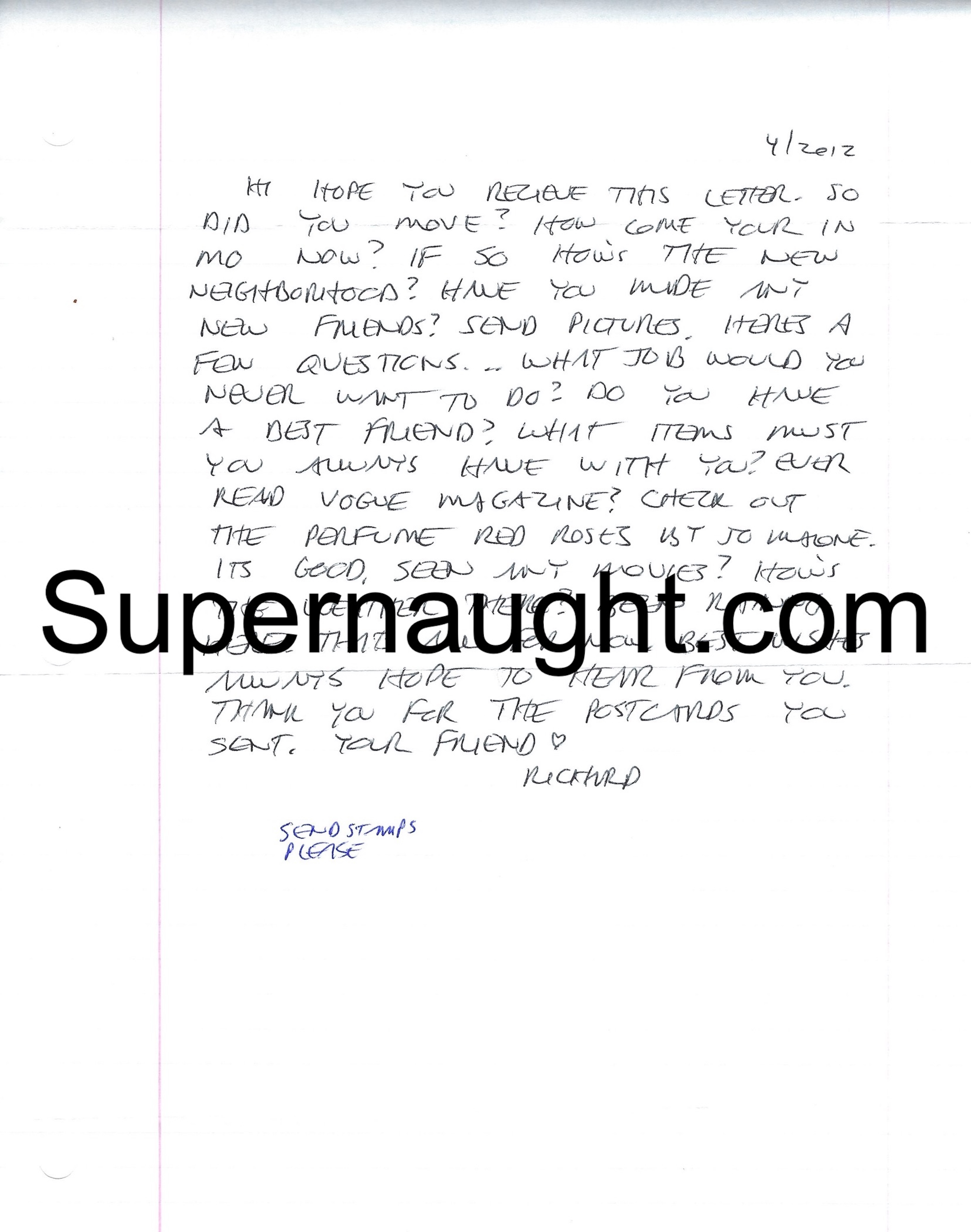 Richard Ramirez Letter and Envelope Set Both Signed