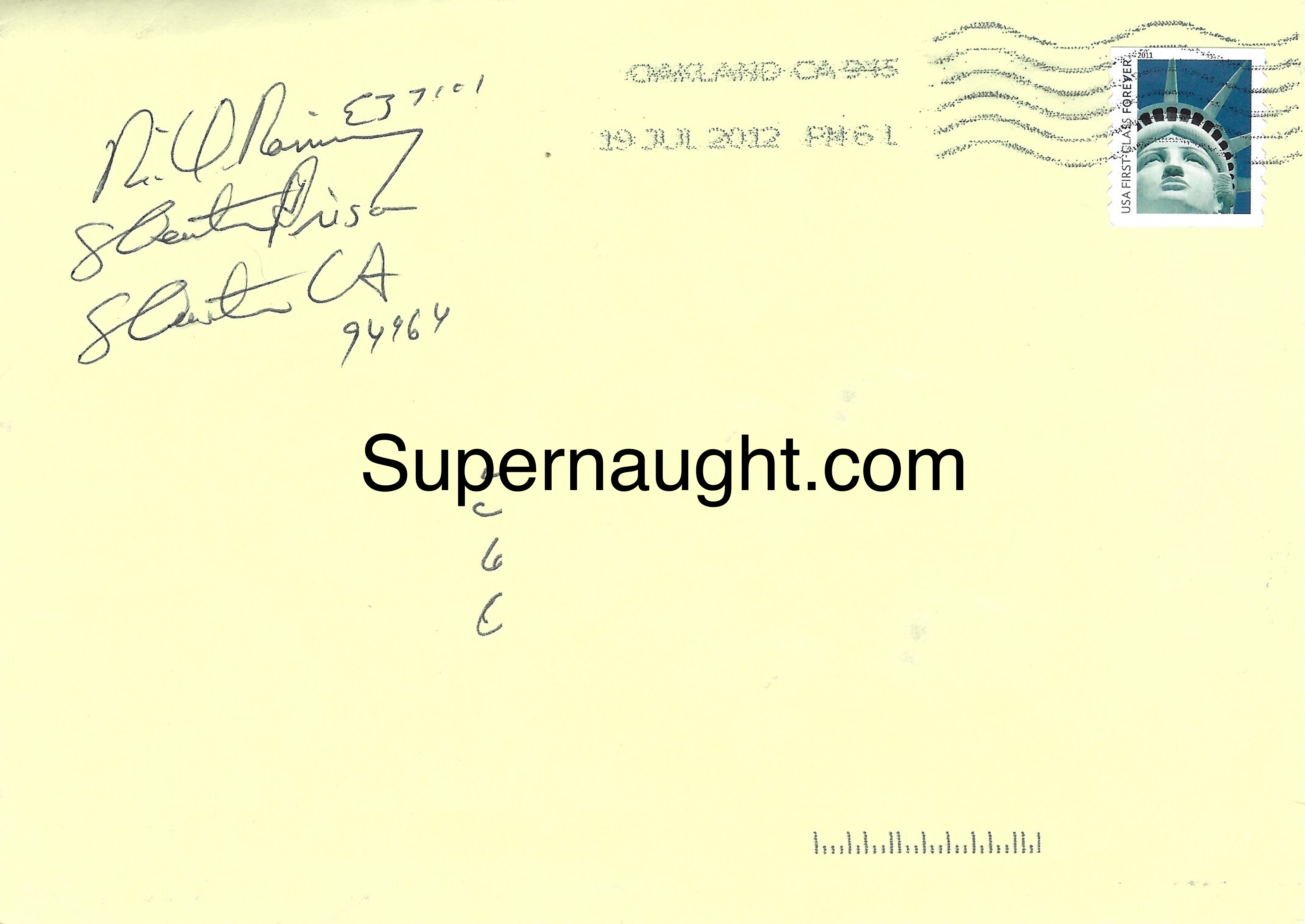 Richard Ramirez Letter Envelope Set Both Signed July 2012 image 2