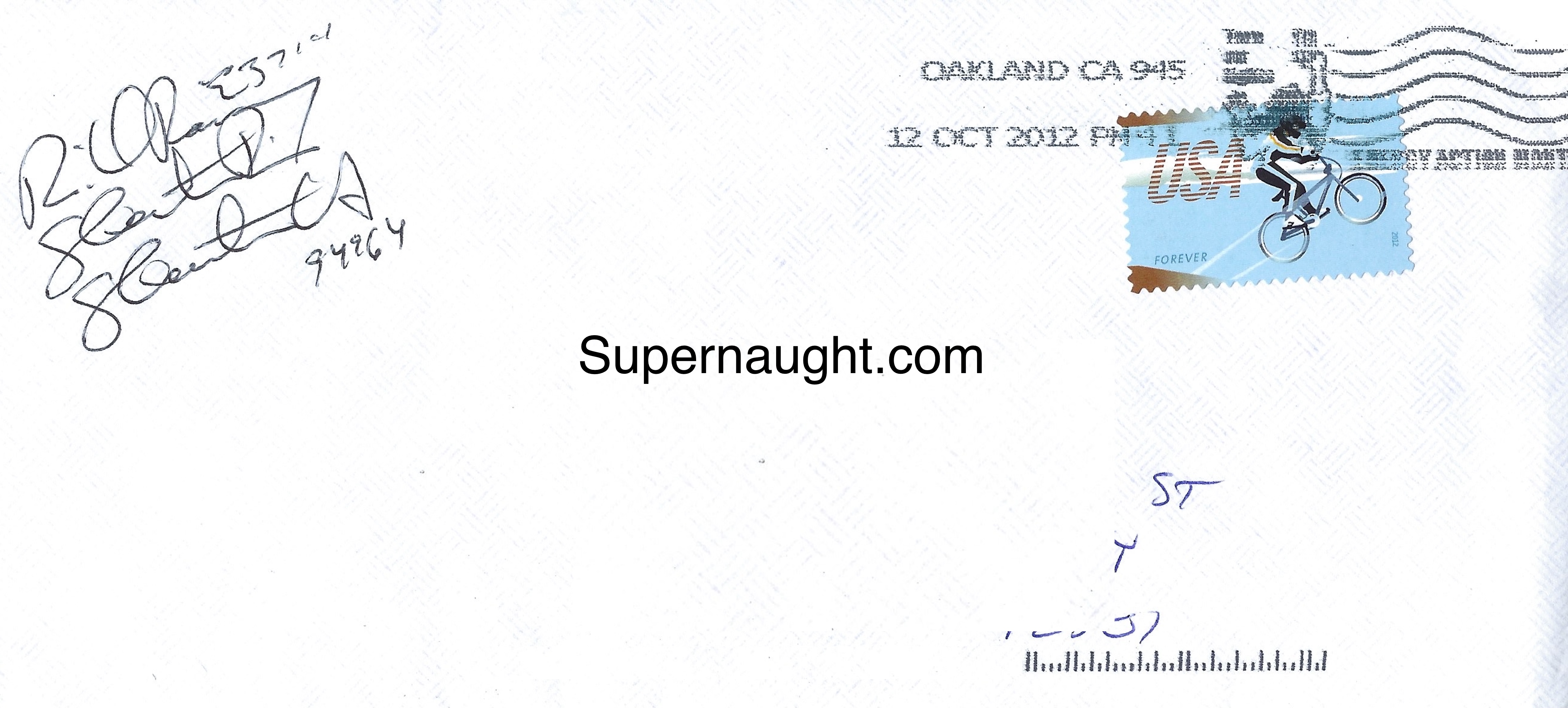 Richard Ramirez Letter Envelope Set Both Signed October 12 2012 image 2
