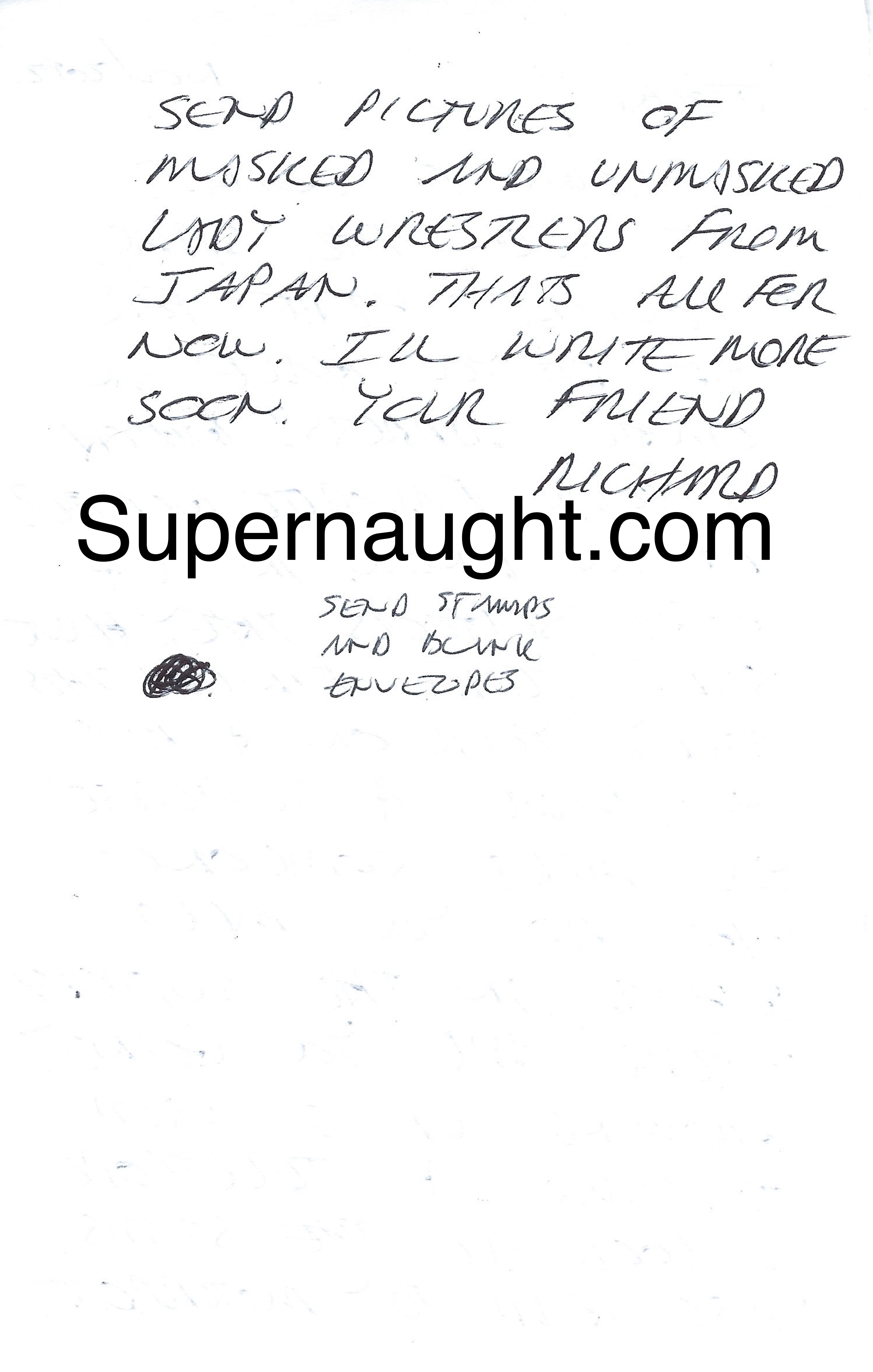 Richard Ramirez Letter Envelope Set Both Signed Plus Jokes