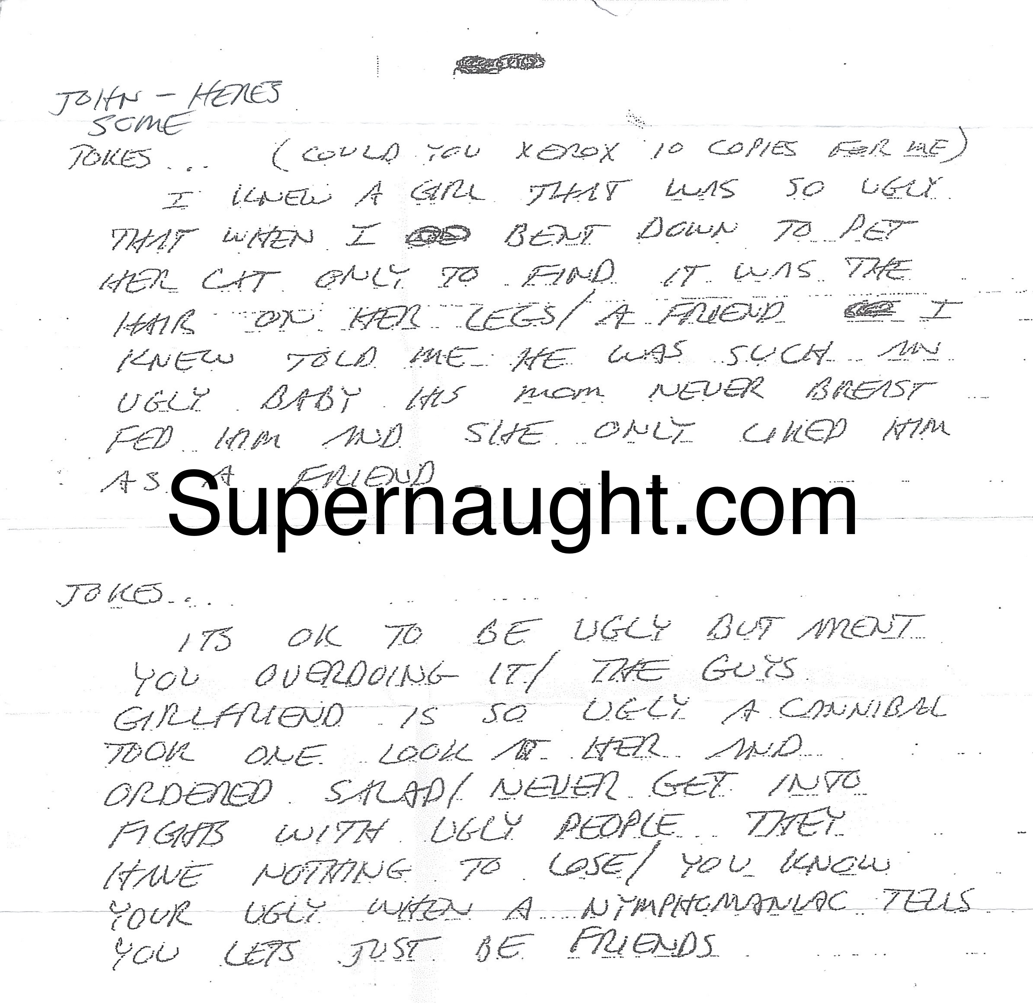 Richard Ramirez Letter Envelope Set Both Signed Plus Jokes image 3