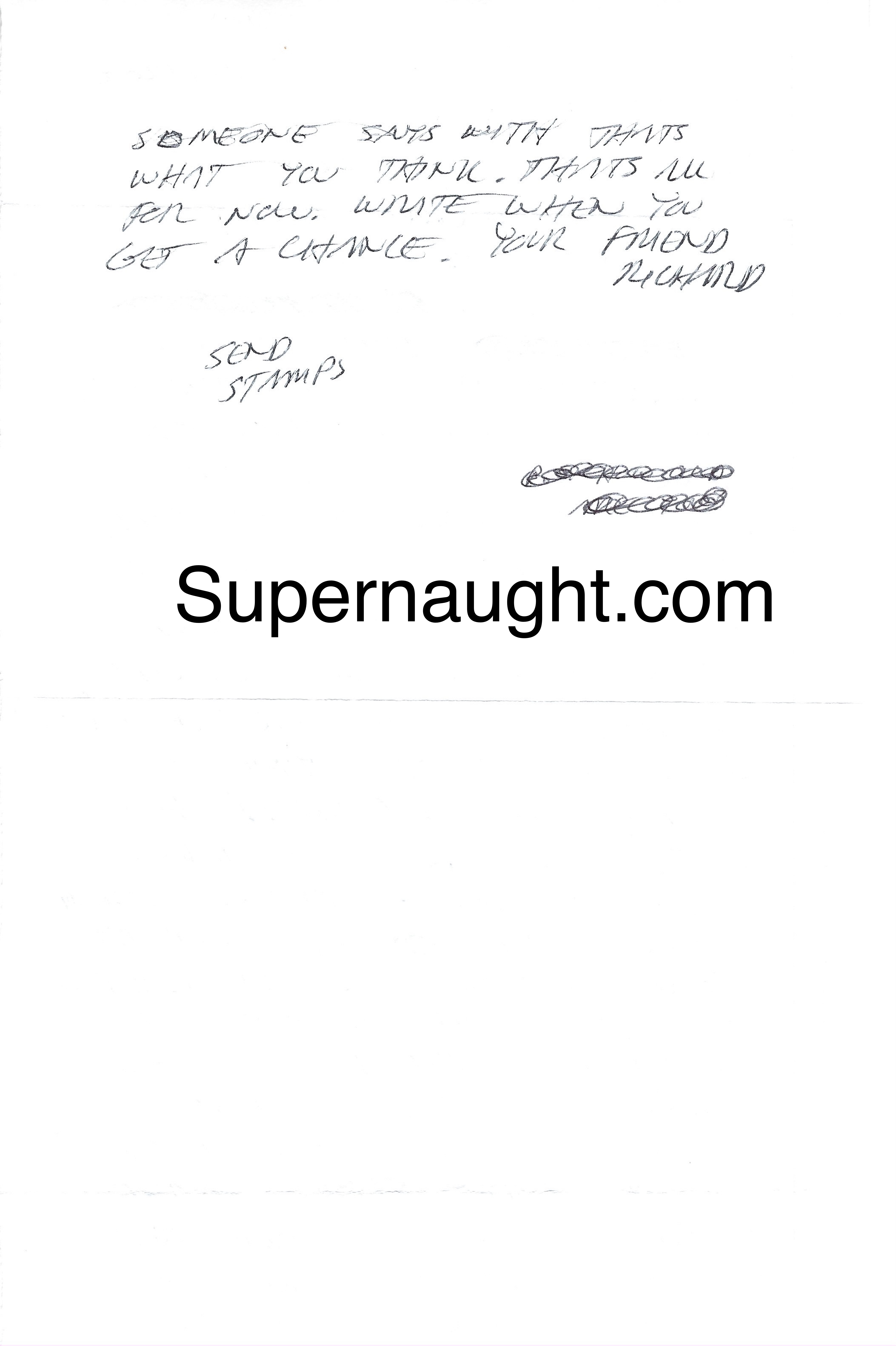 Richard Ramirez October 2012 Letter Envelope Set Both Signed image 2