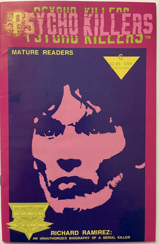 Richard Ramirez Psycho Killers 1st Print Comic Book 1992