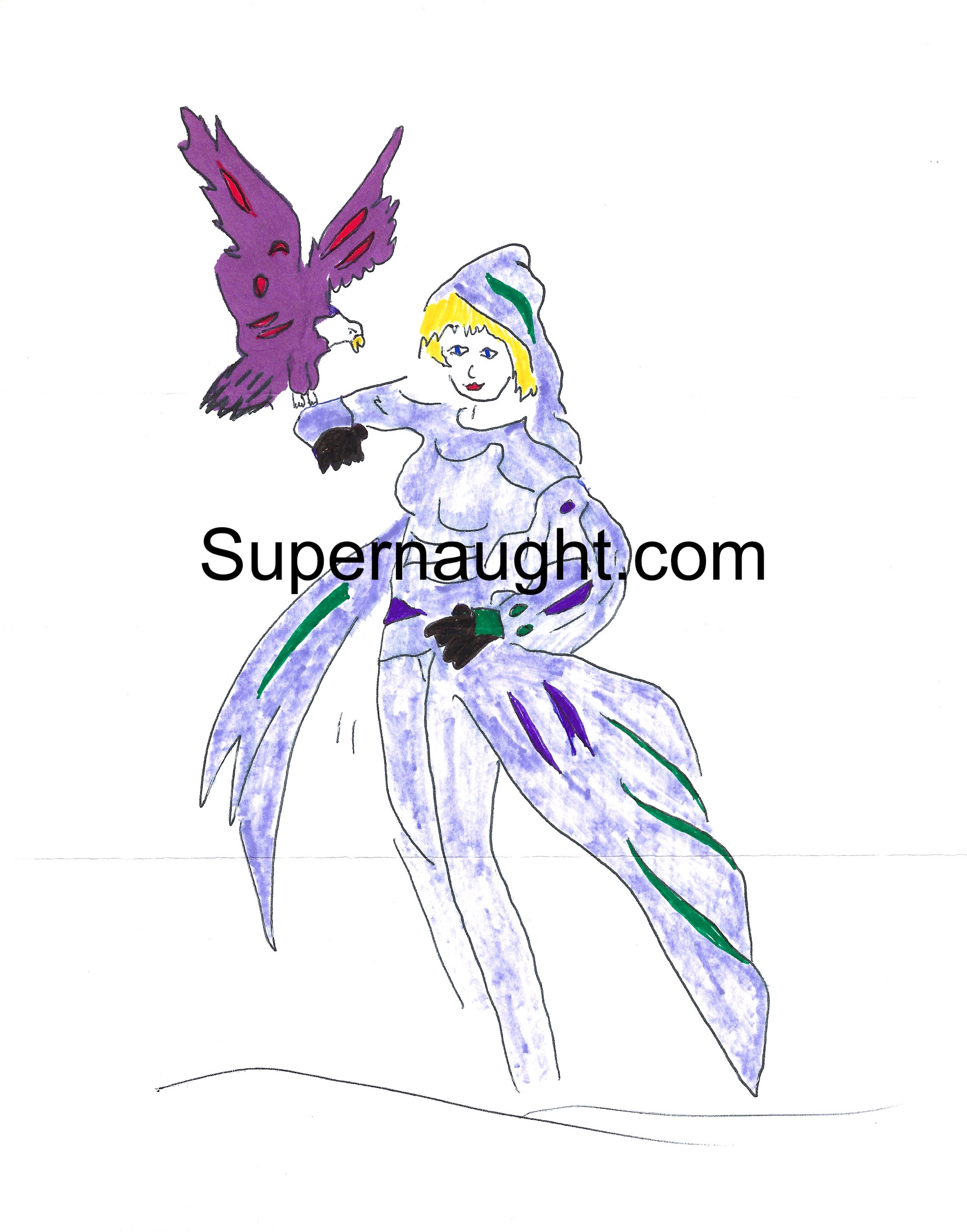 Richard Ramirez Signed Fairy and Eagle Artwork