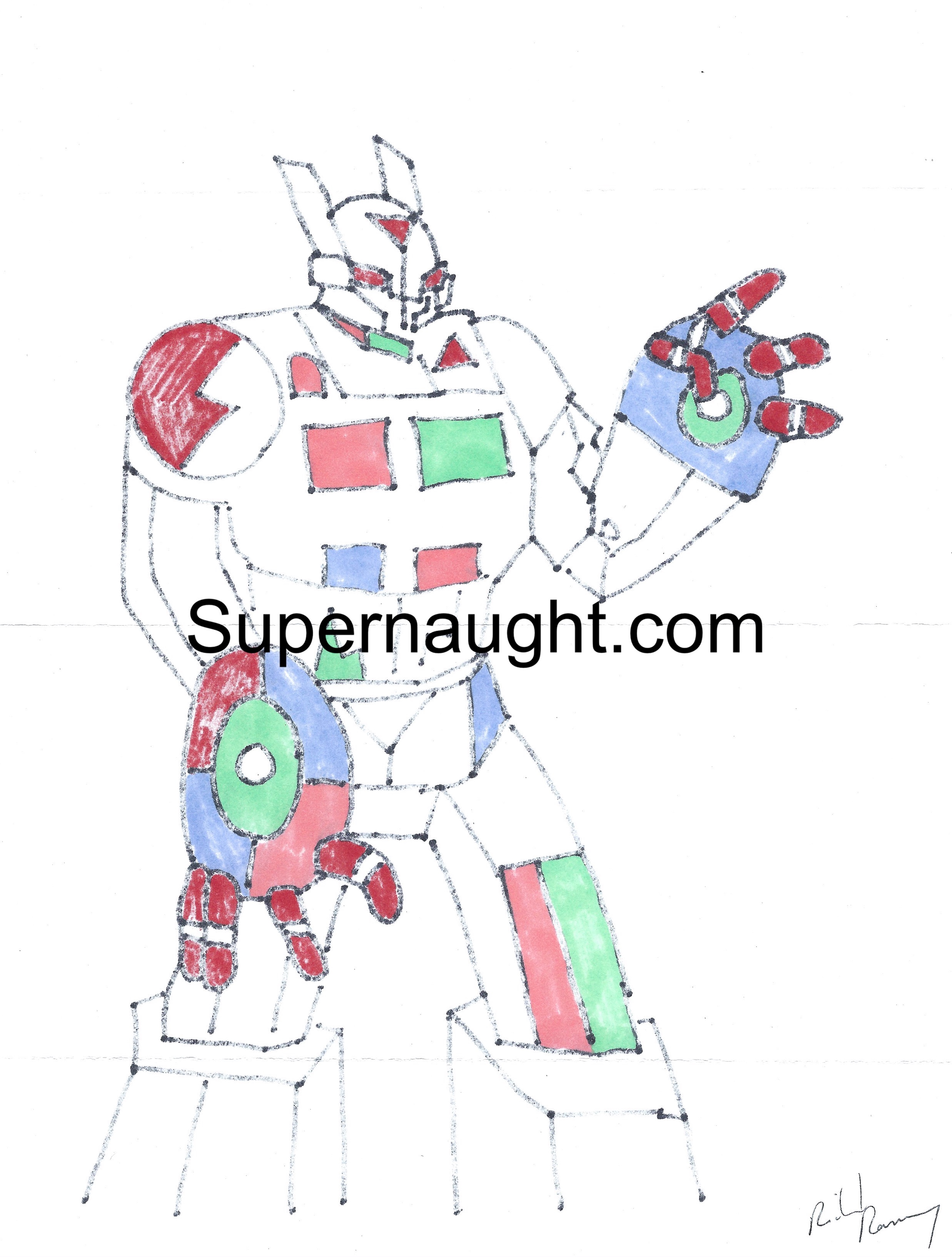 Richard Ramirez Signed Robot Artwork image 2