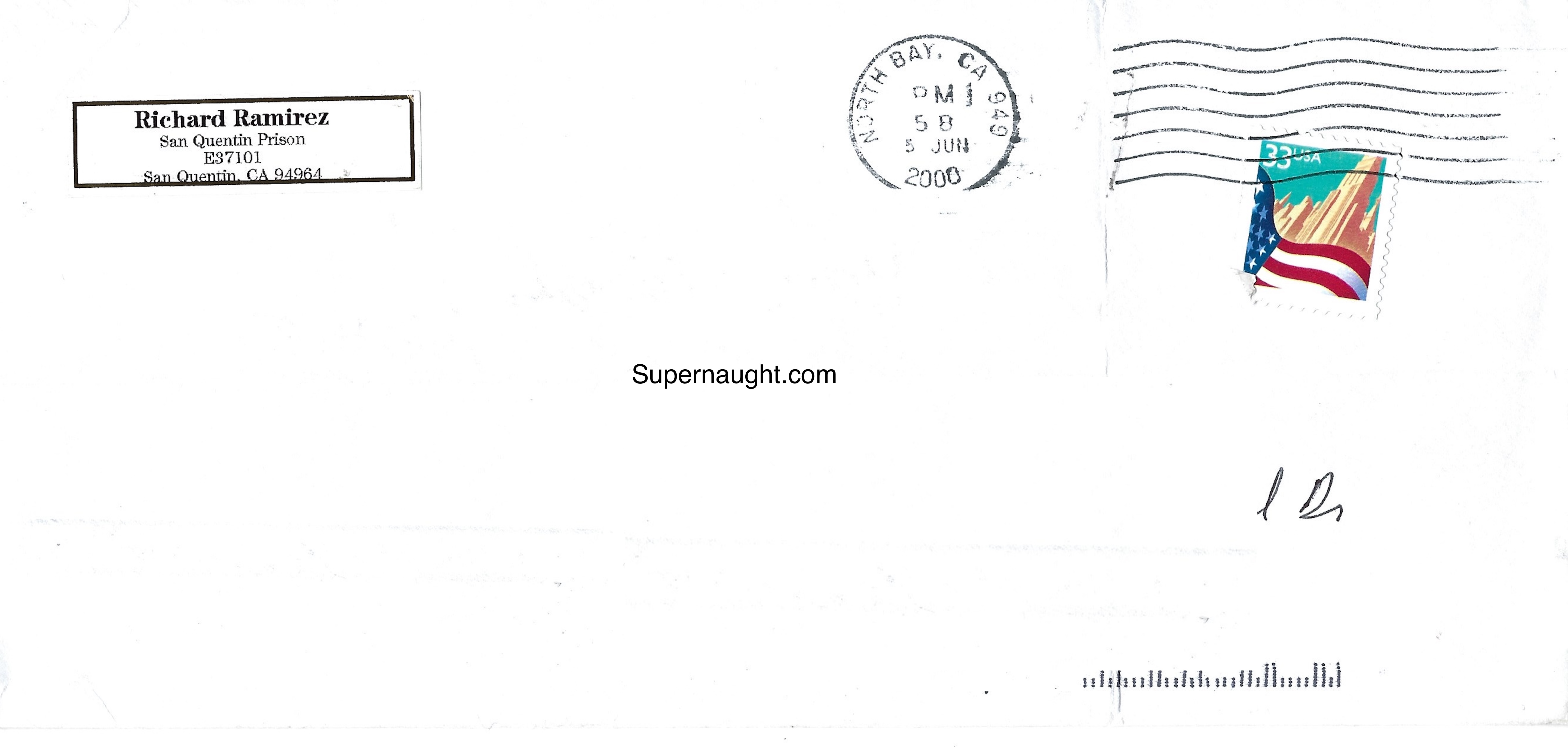 Richard Ramirez Vintage Letter Signed with Envelope image 5