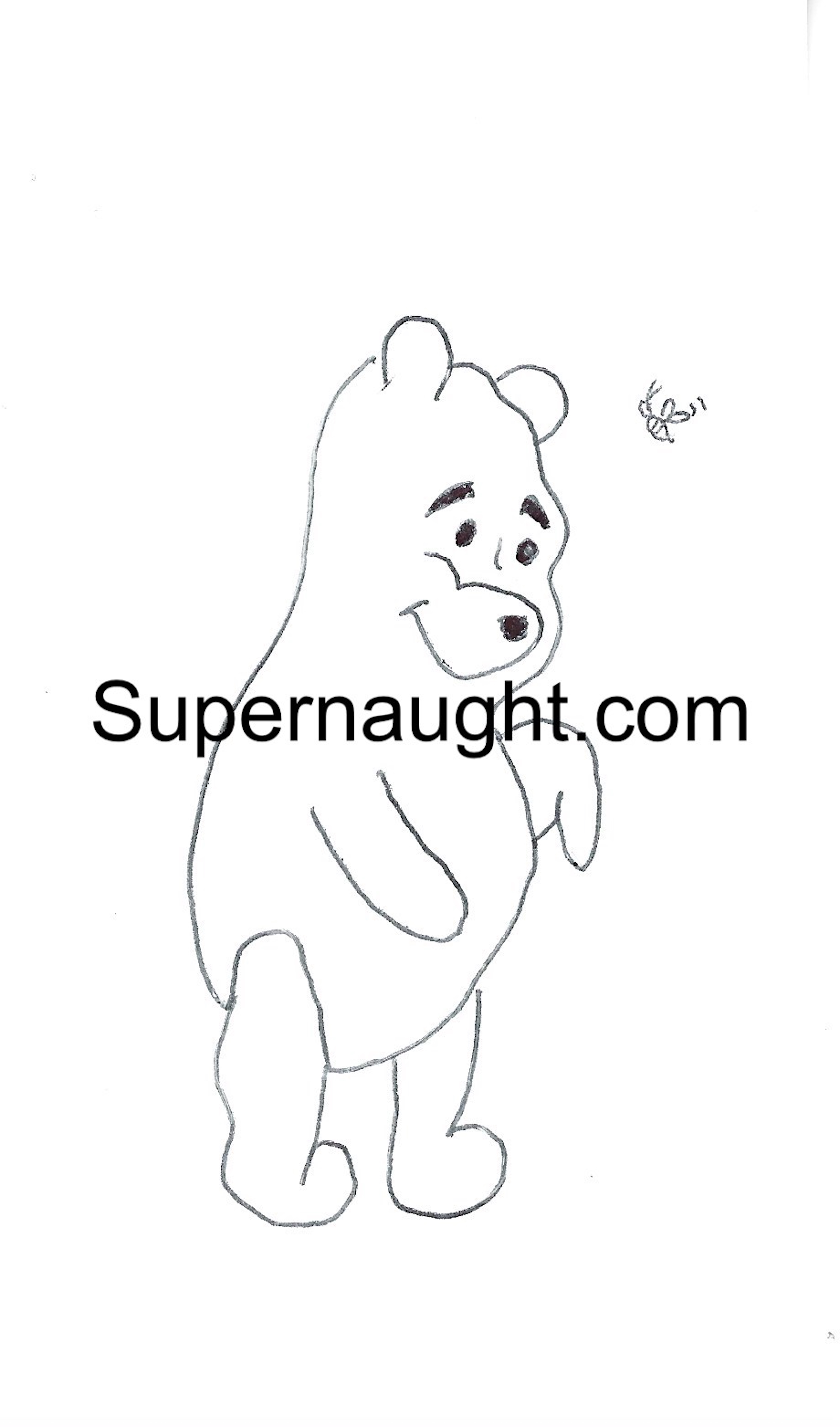 Richard Ramirez Winnie The Pooh Drawing Signed