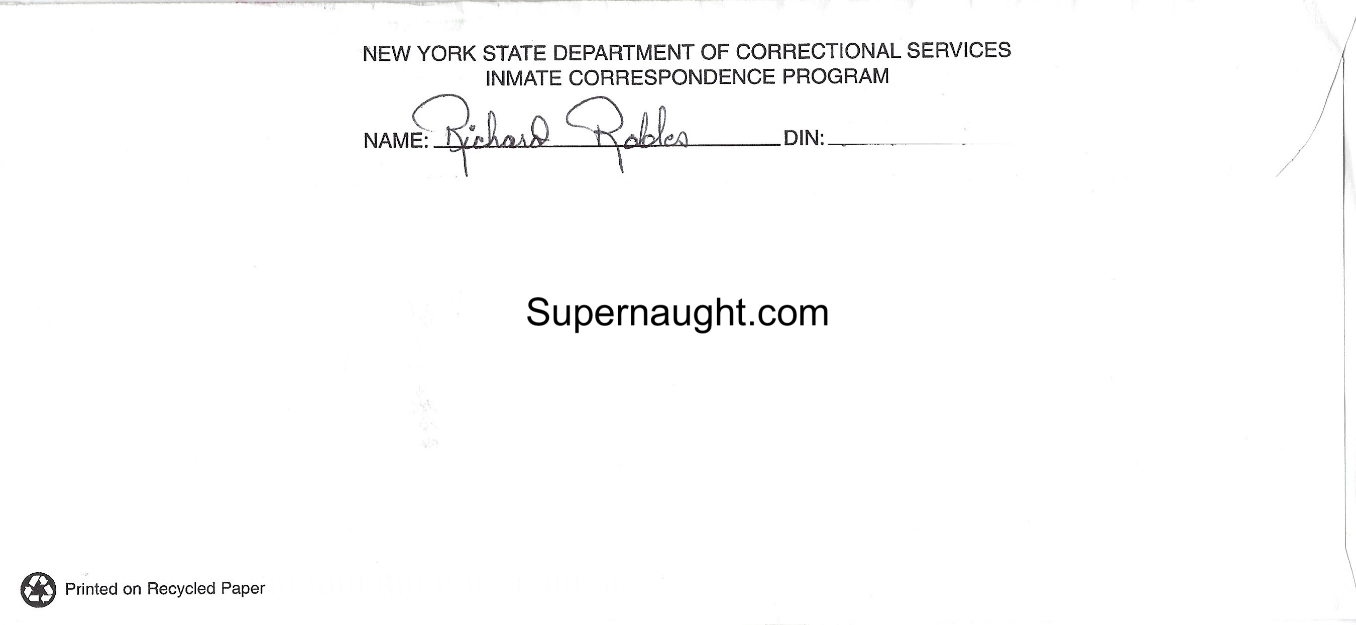 Richard Robles Six Page Letter With Drawing and Signed Envelope Released image 6
