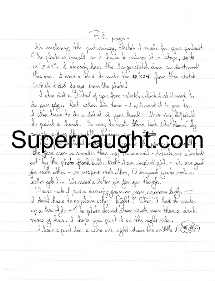 Richard Robles Six Page Letter With Drawing and Signed Envelope Released image 4