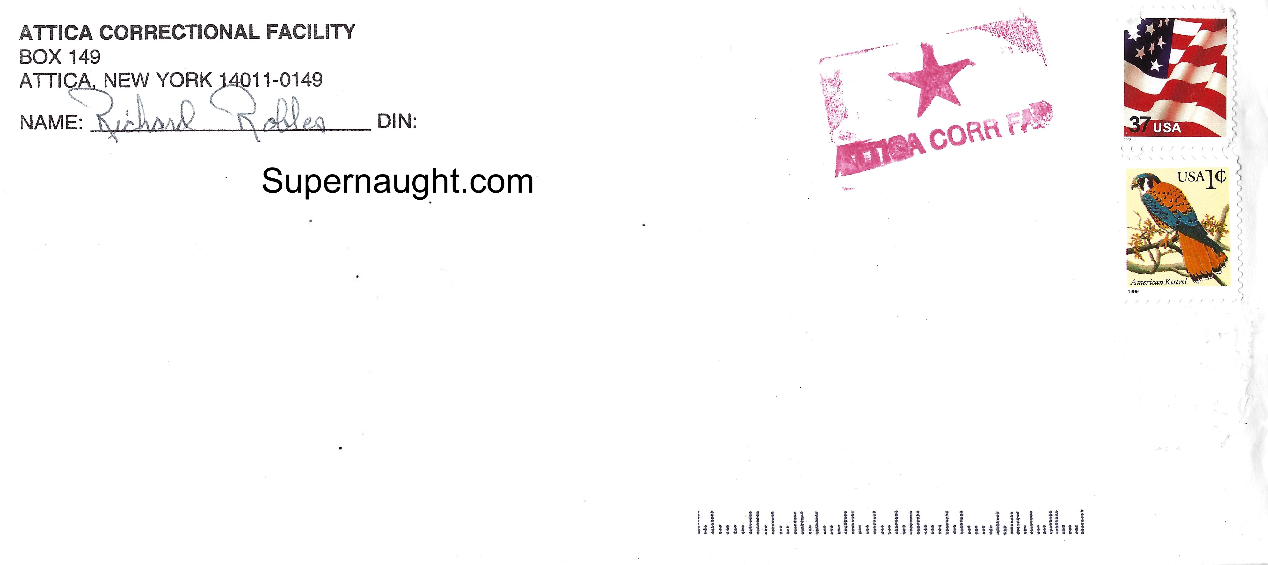 Richard Robles Letter And Envelope Set Both Signed image 3