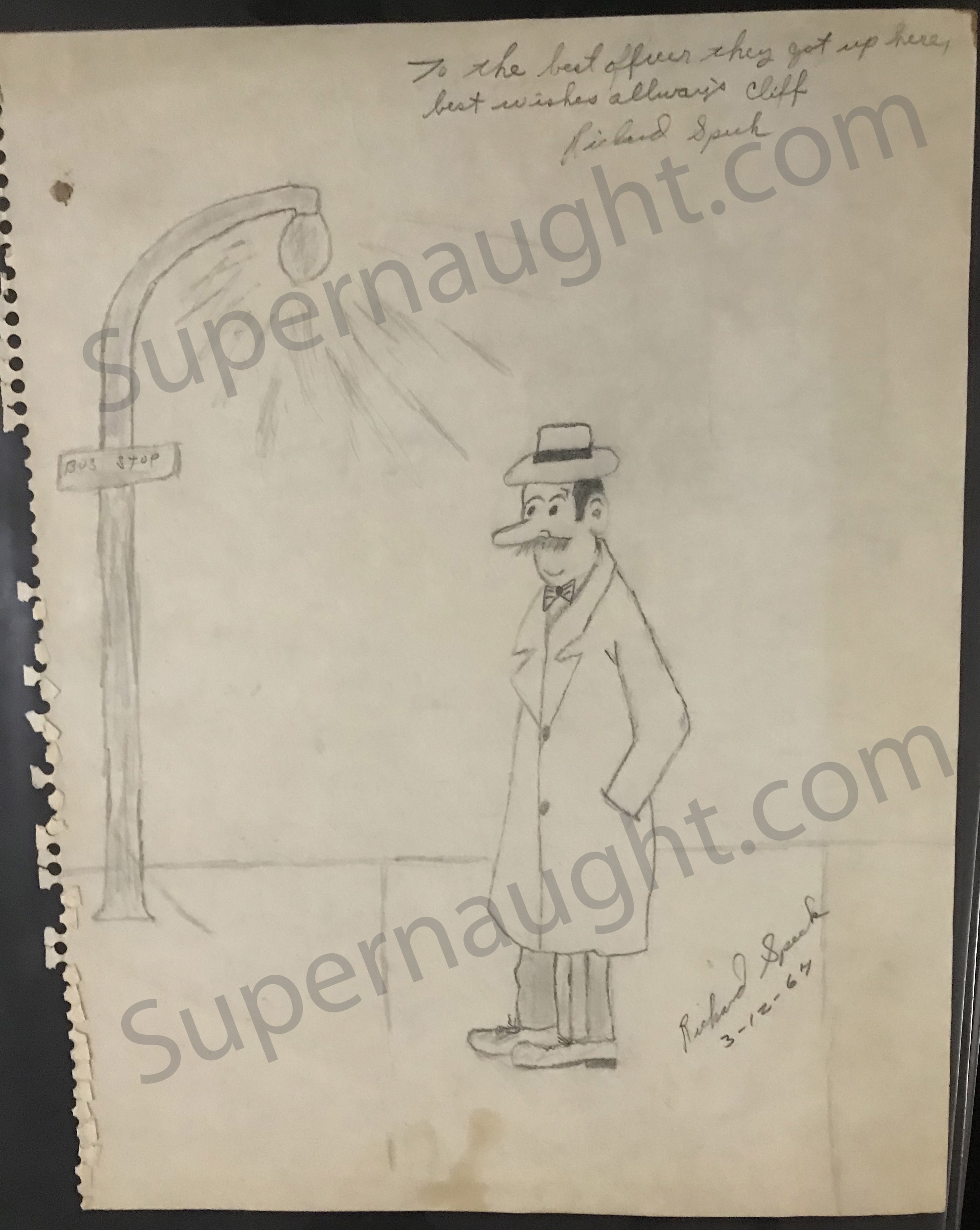 Richard Speck Detective Artwork Signed Twice
