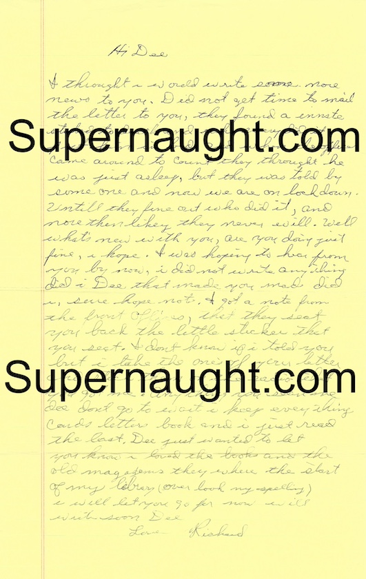 Richard Speck Signed Letter