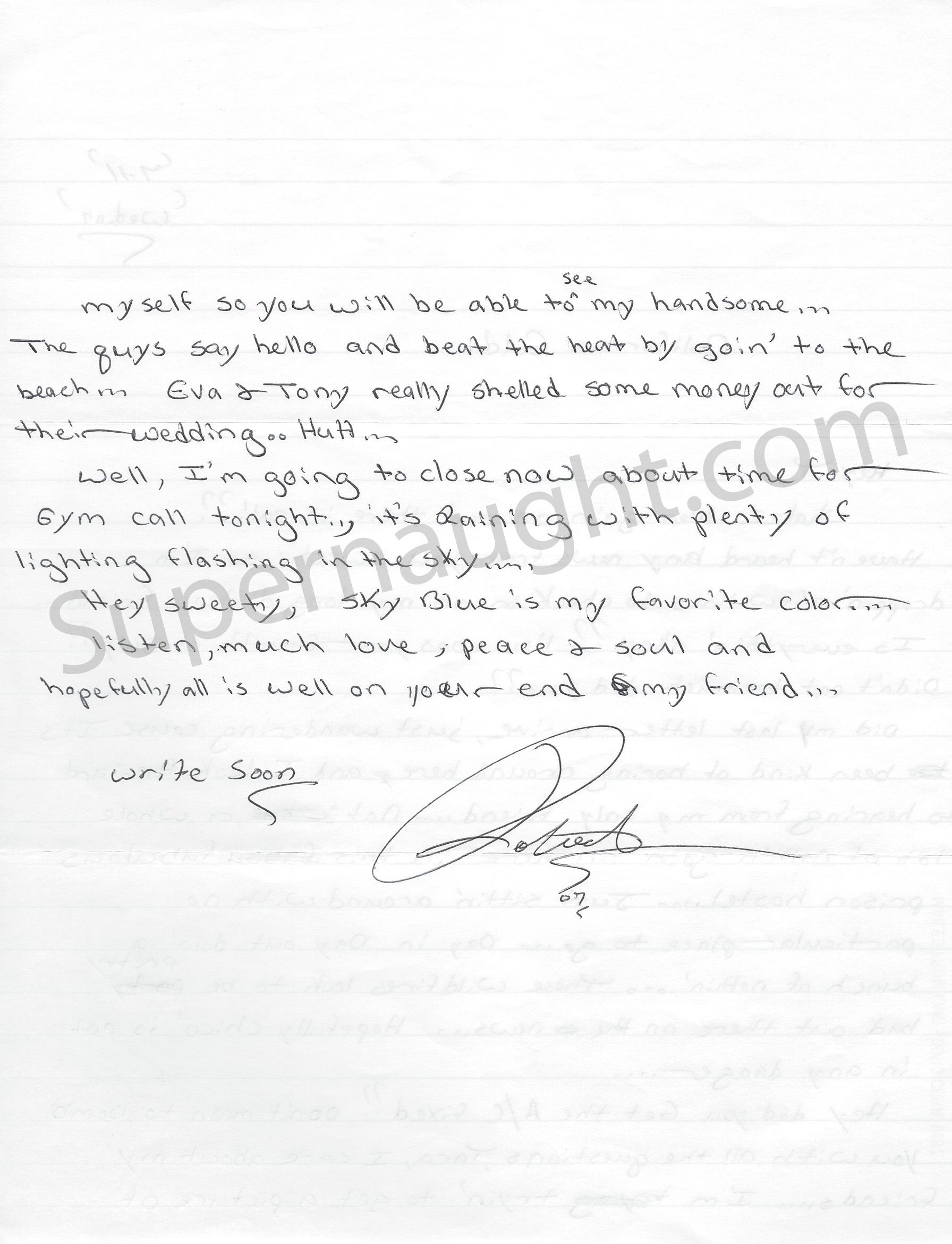 Robert Alston Letter and Envelope Both Signed