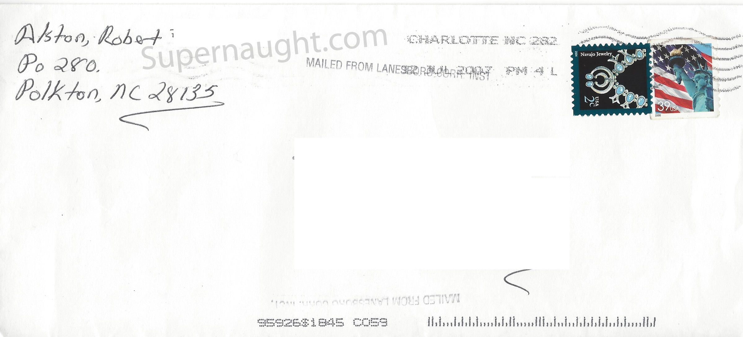 Robert Alston Letter and Envelope Both Signed image 3