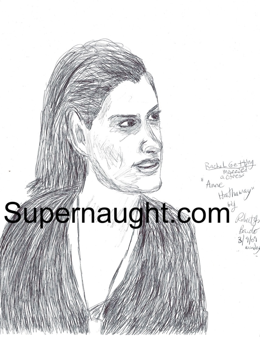Robert Bardo Anne Hathaway Portrait Signed