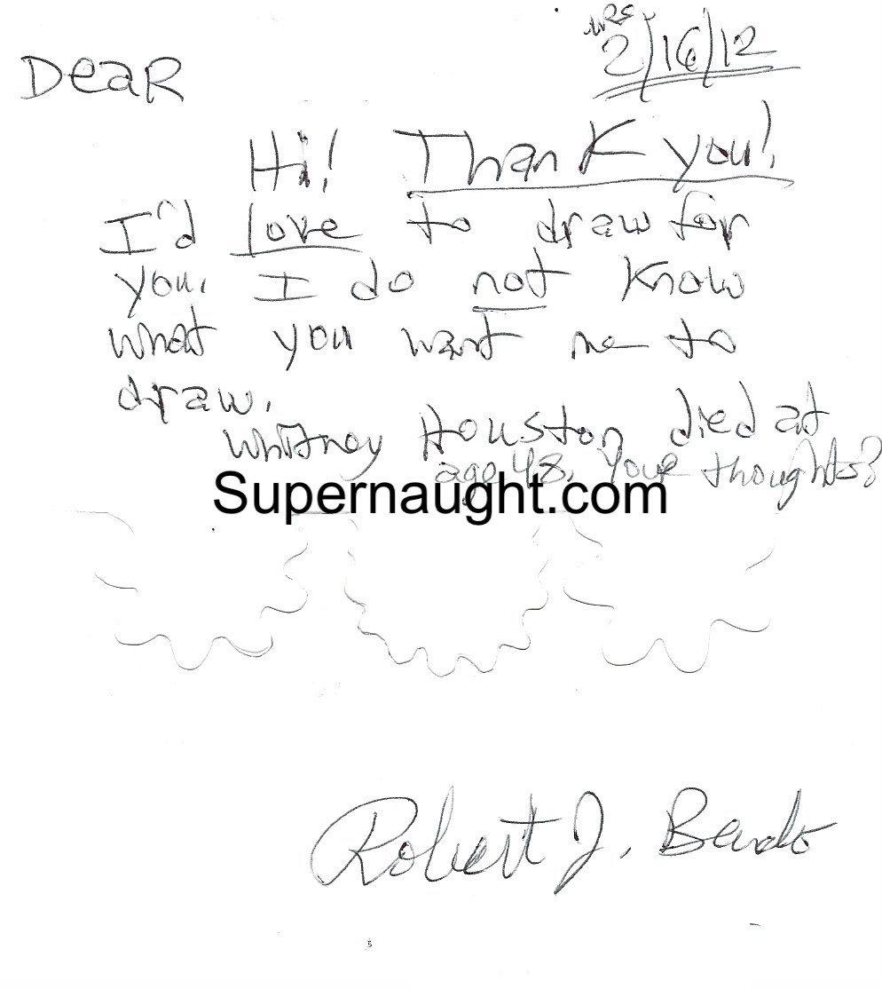 Robert Bardo Card Letter and Envelope All Three Signed