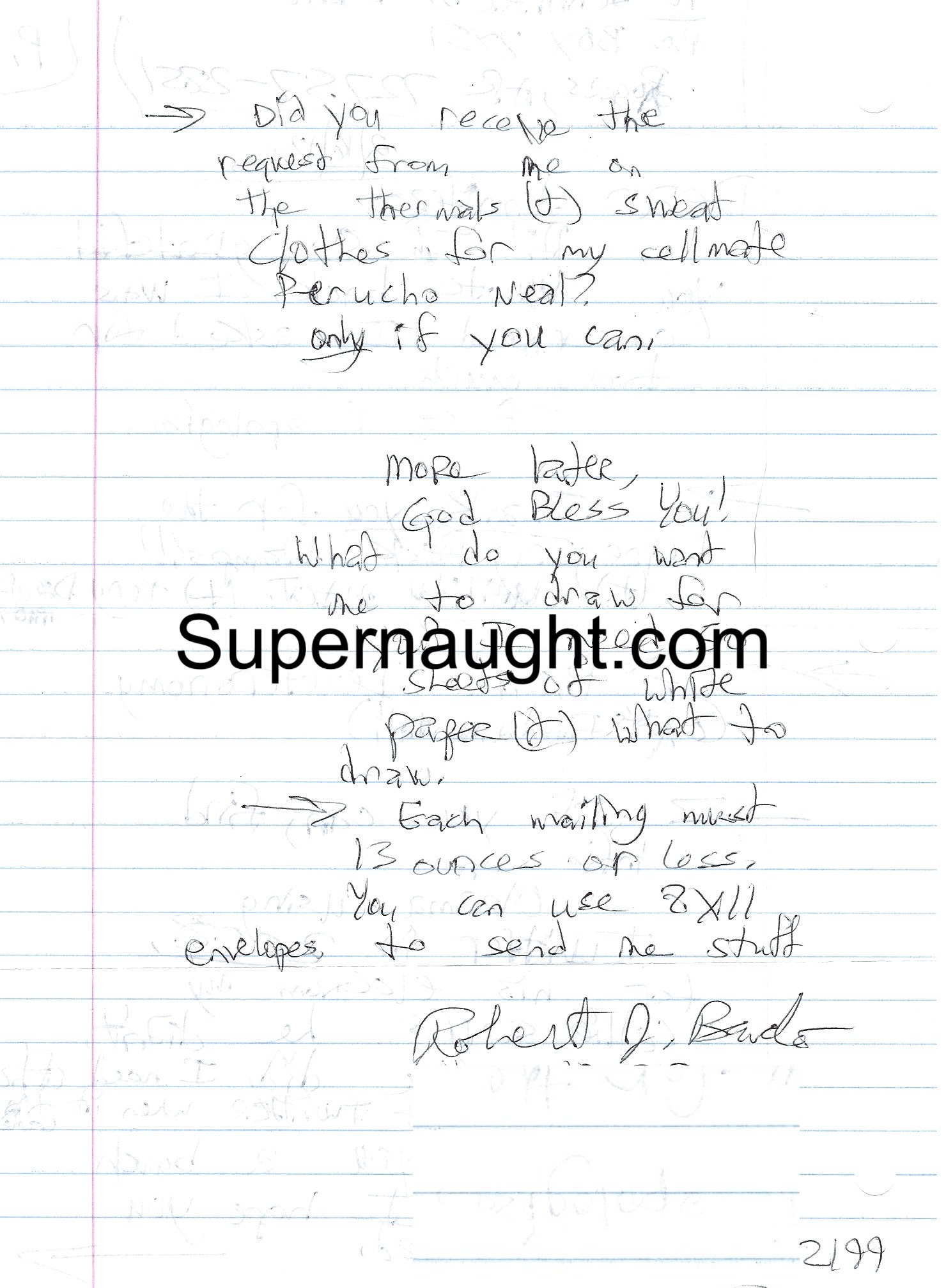 Robert Bardo Card Letter and Envelope All Three Signed image 3