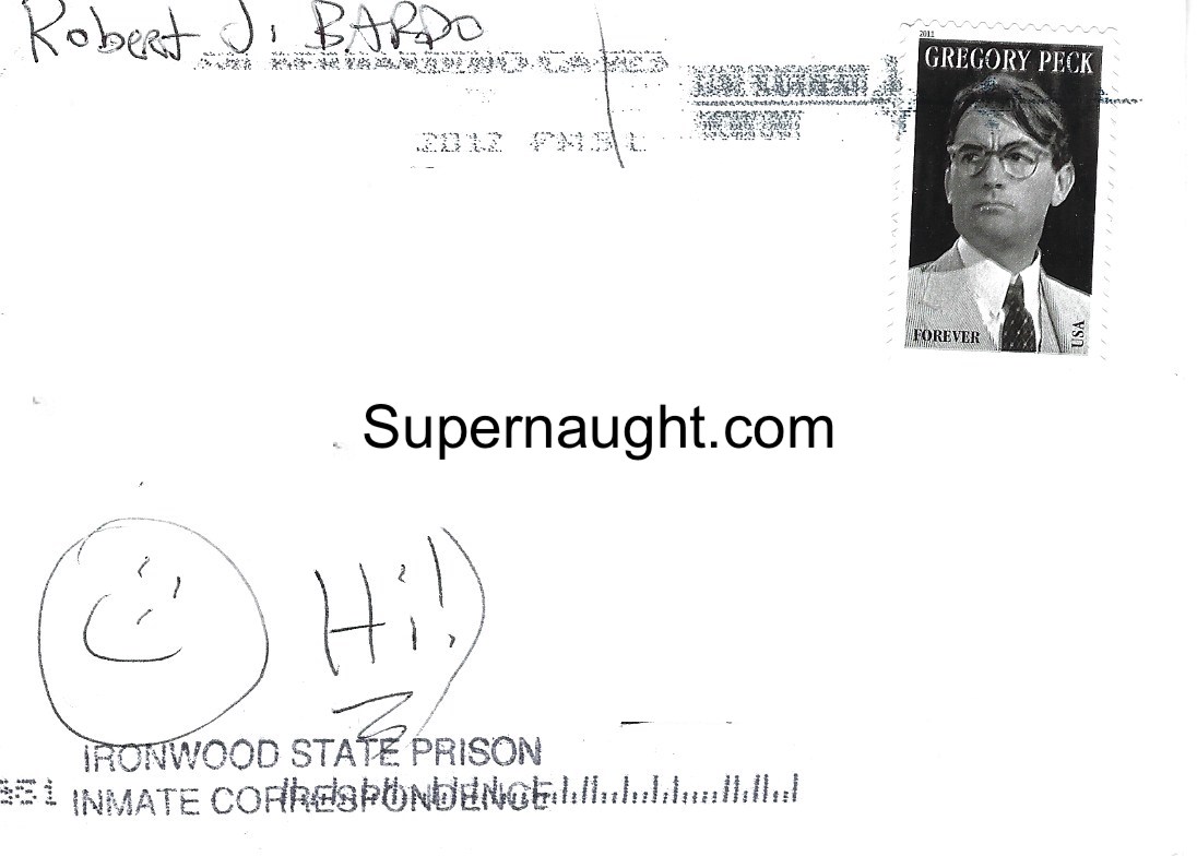 Robert Bardo Card Letter and Envelope All Three Signed image 4