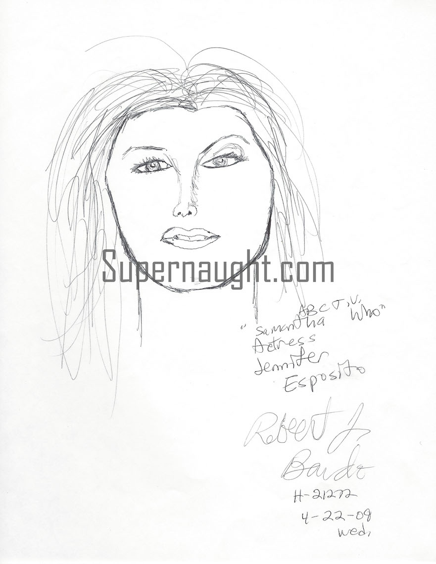 Robert Bardo Jennifer Esposito Signed Portrait