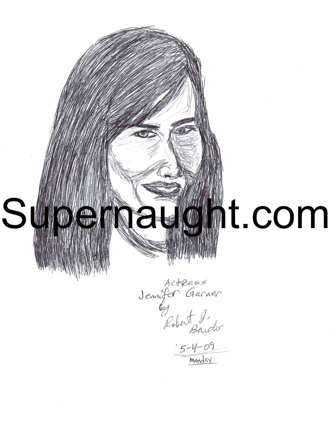 Robert Bardo Jennifer Garner Portrait Signed