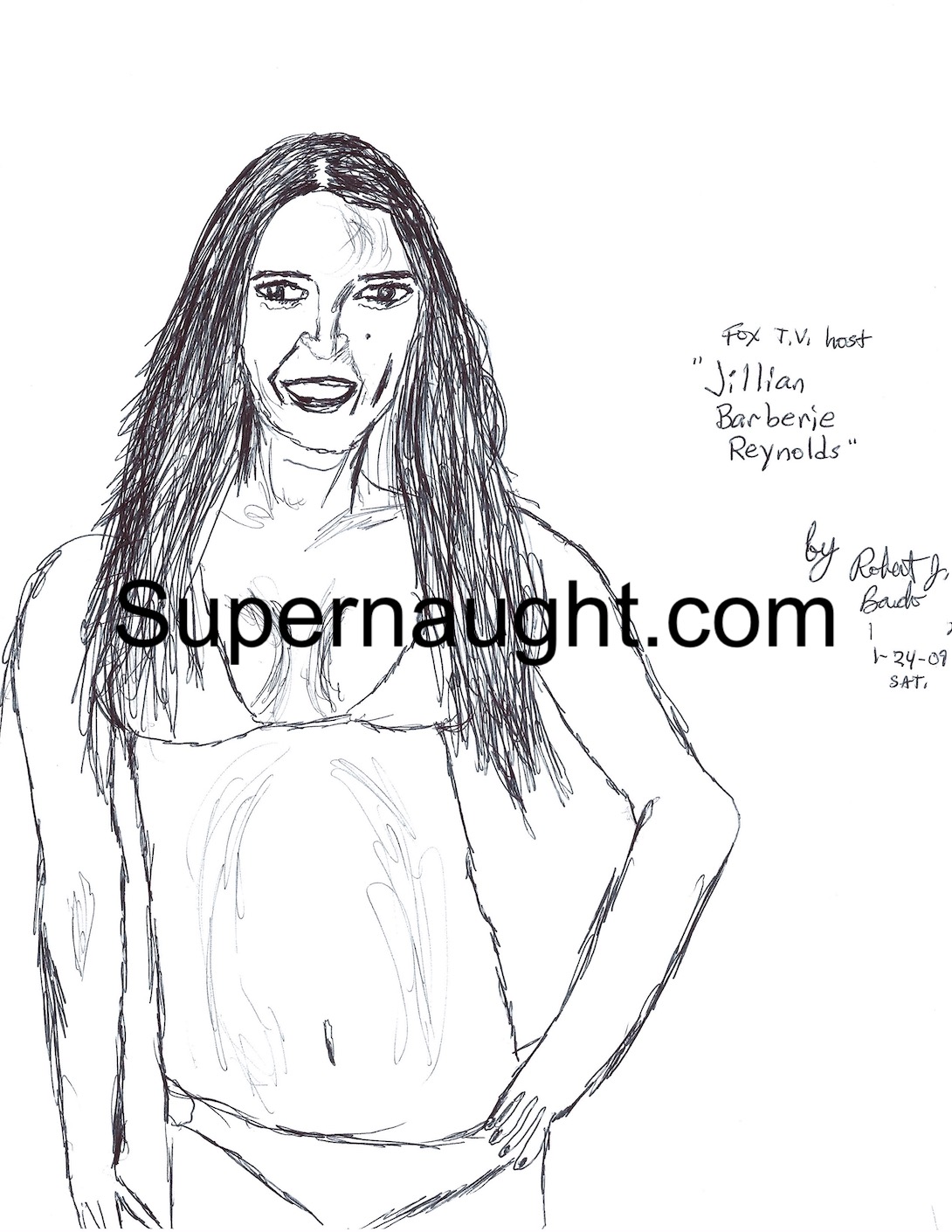 Robert Bardo Jillian Barberie Bikini Art Signed