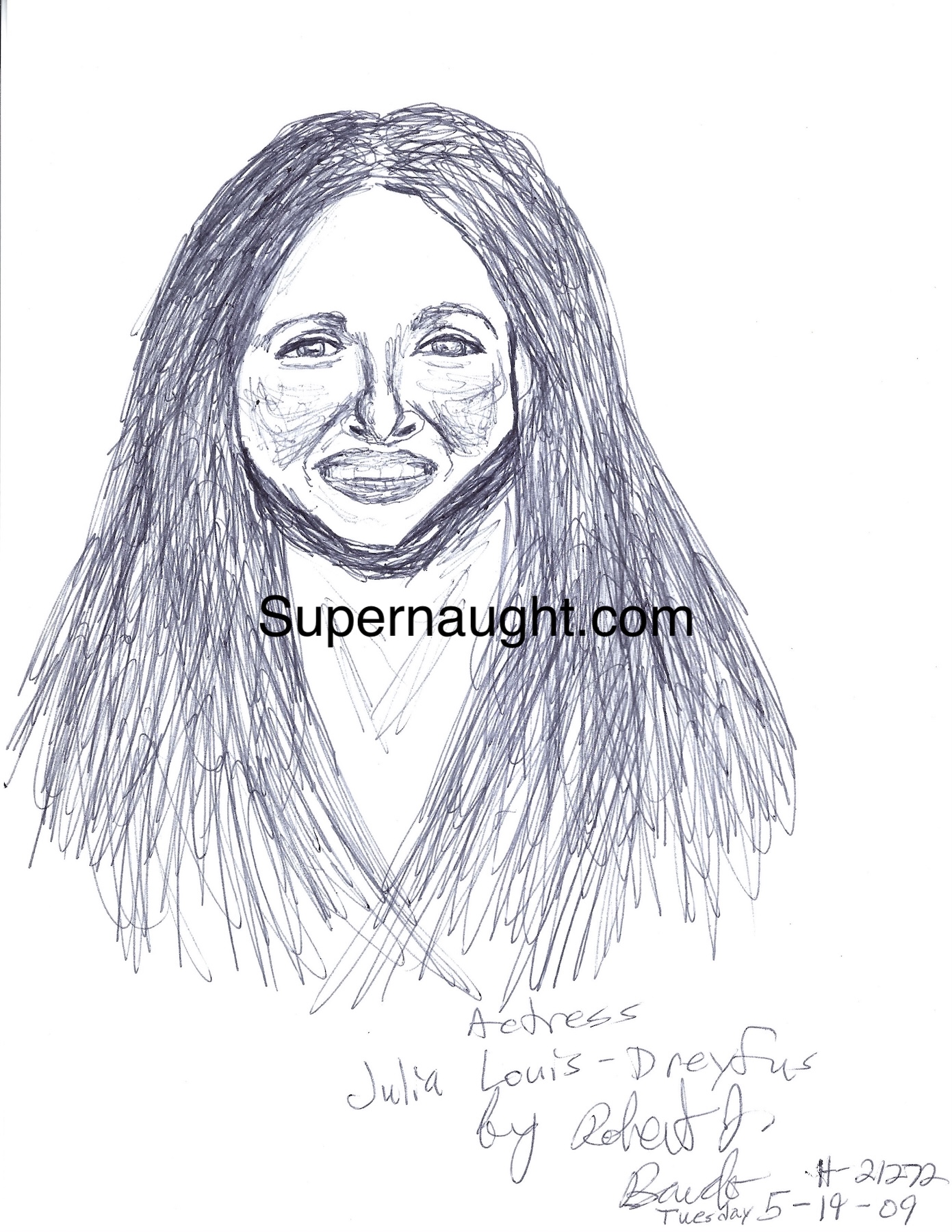Robert Bardo Julia Louis Dreyfus Artwork Signed