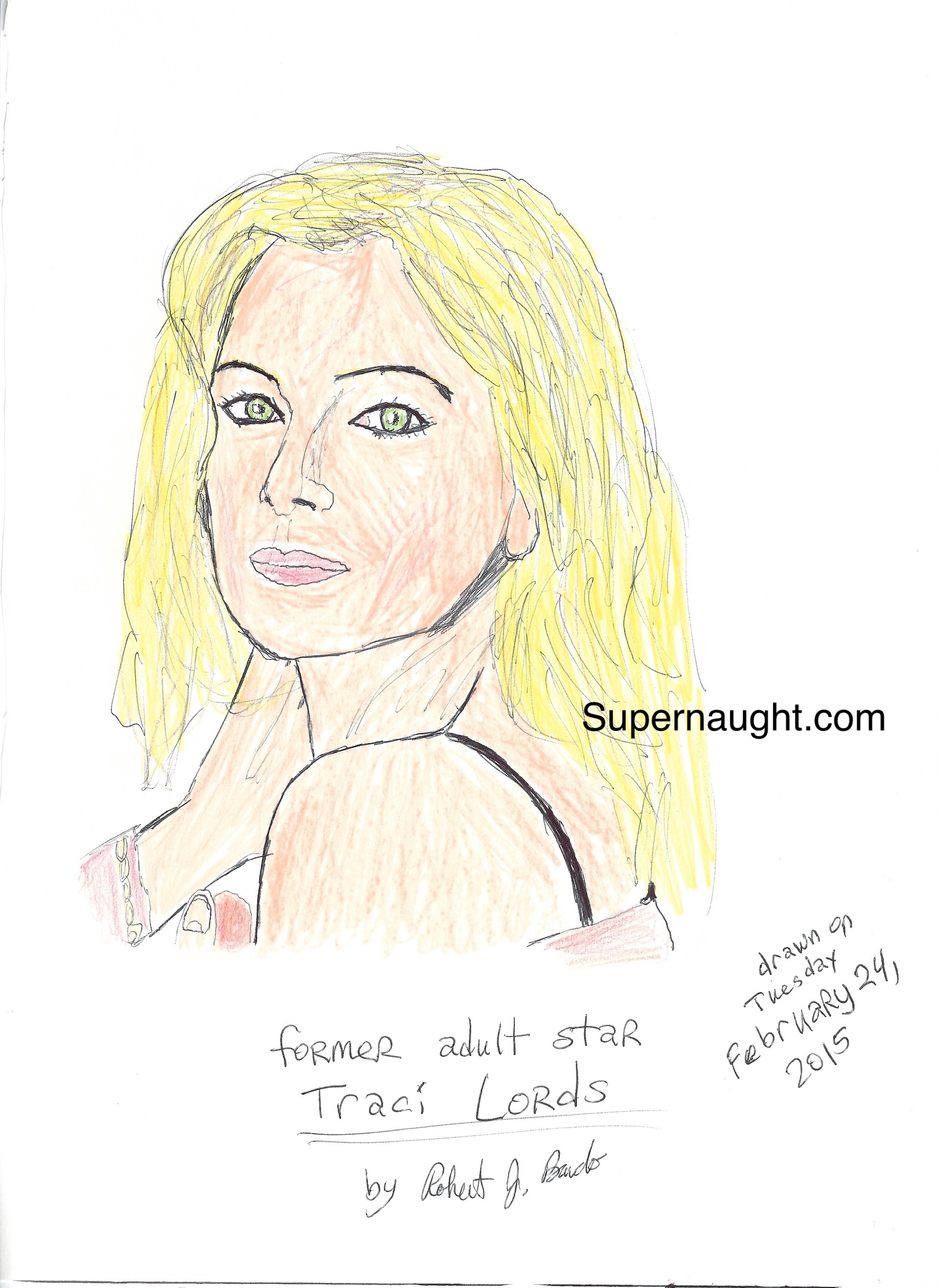 Robert Bardo Traci Lords Portrait Signed