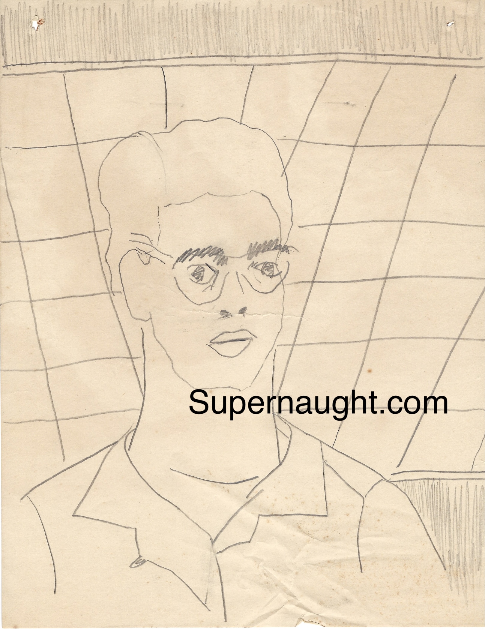 Robert Berdella Drawing Possible Self Portrait