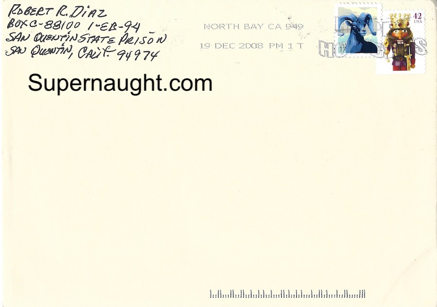 Robert Diaz Card And Envelope Both Signed image 3