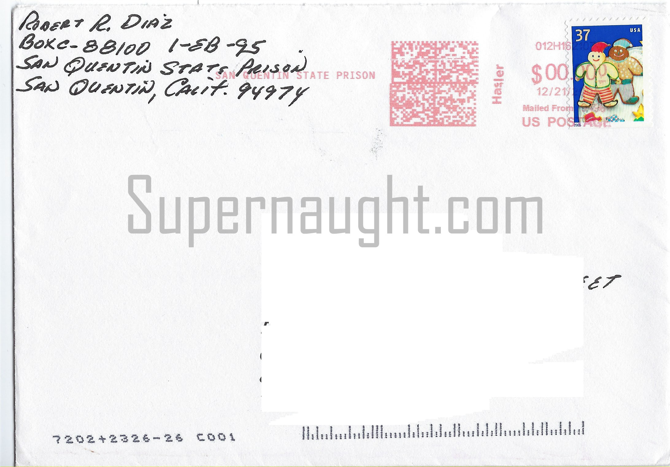 Robert Diaz Christmas Card And Envelope Set Both Signed image 2
