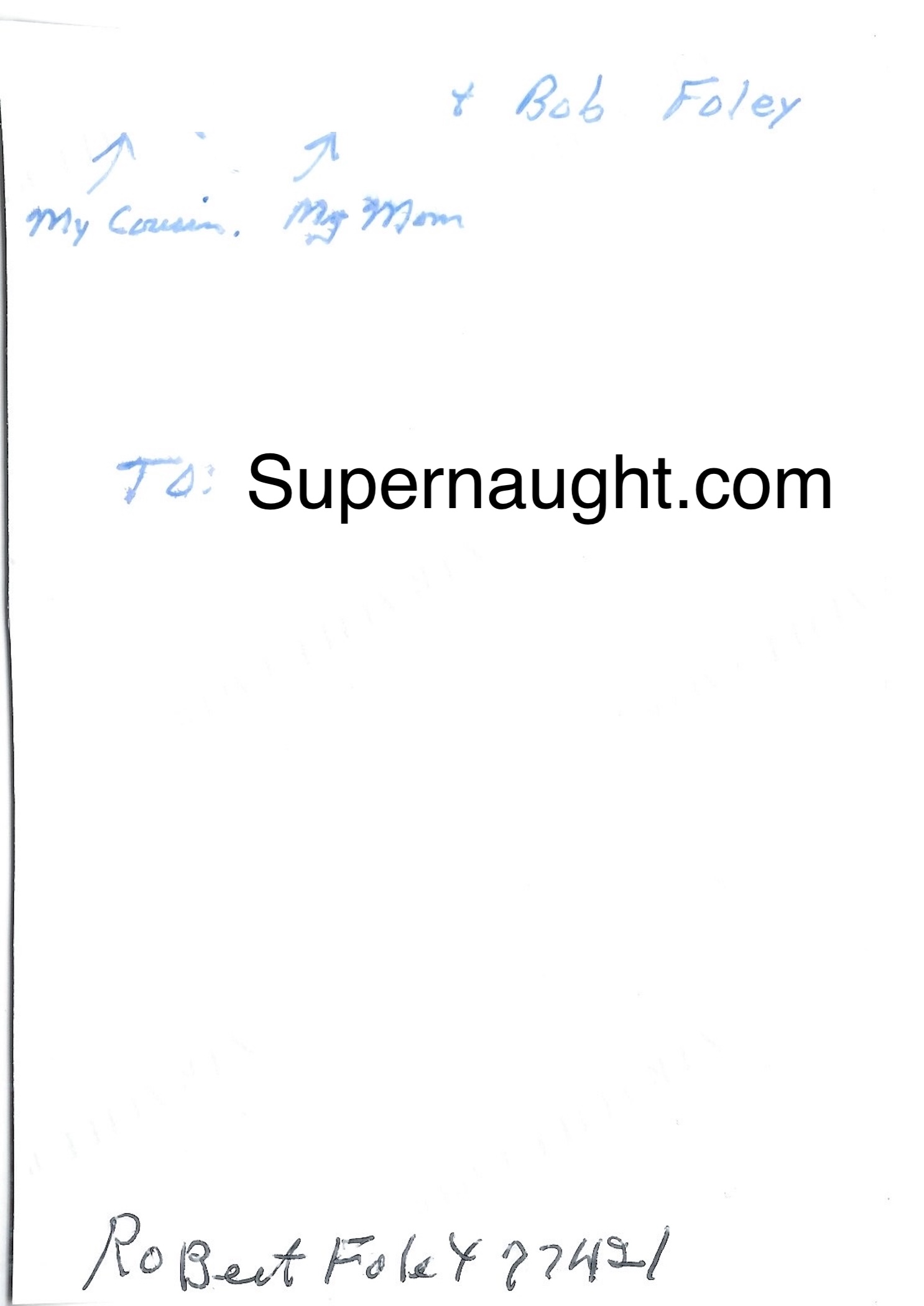 Robert Foley Death Row Photo Signed Twice image 2
