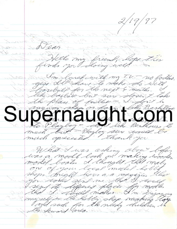 Robert Hansen Signed Letter image 2