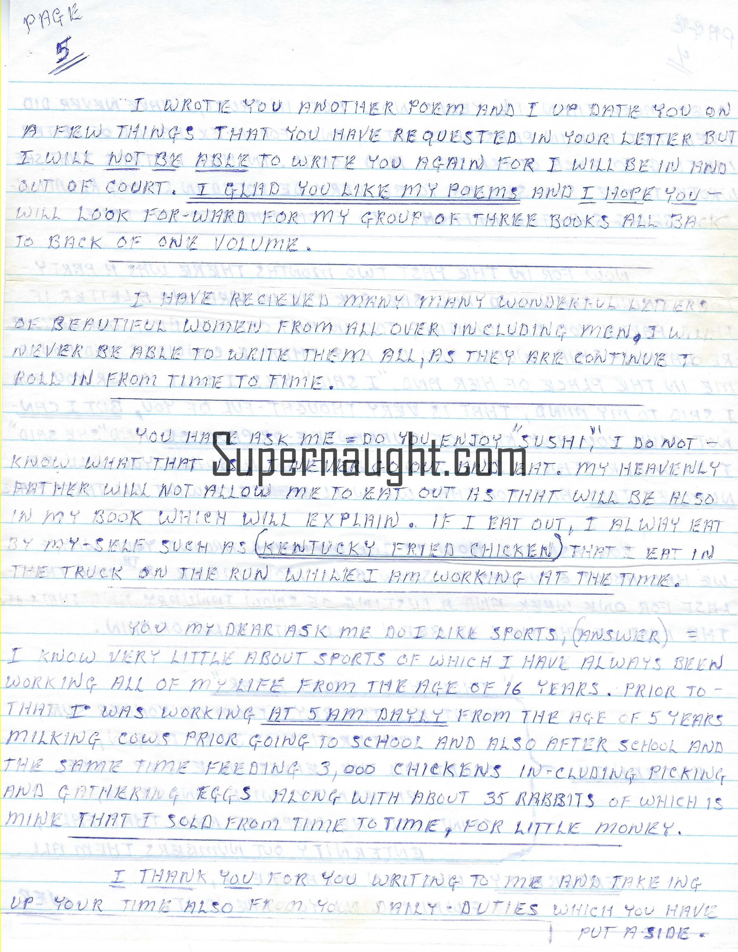 Robert Pickton 11 Page Love Letter and Envelope Set Both Signed image 2