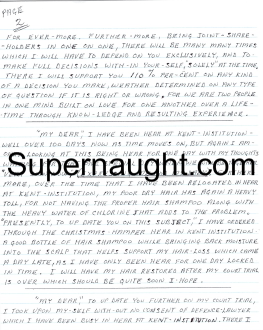 Robert Pickton Four Page Handwritten Letter Signed image 2