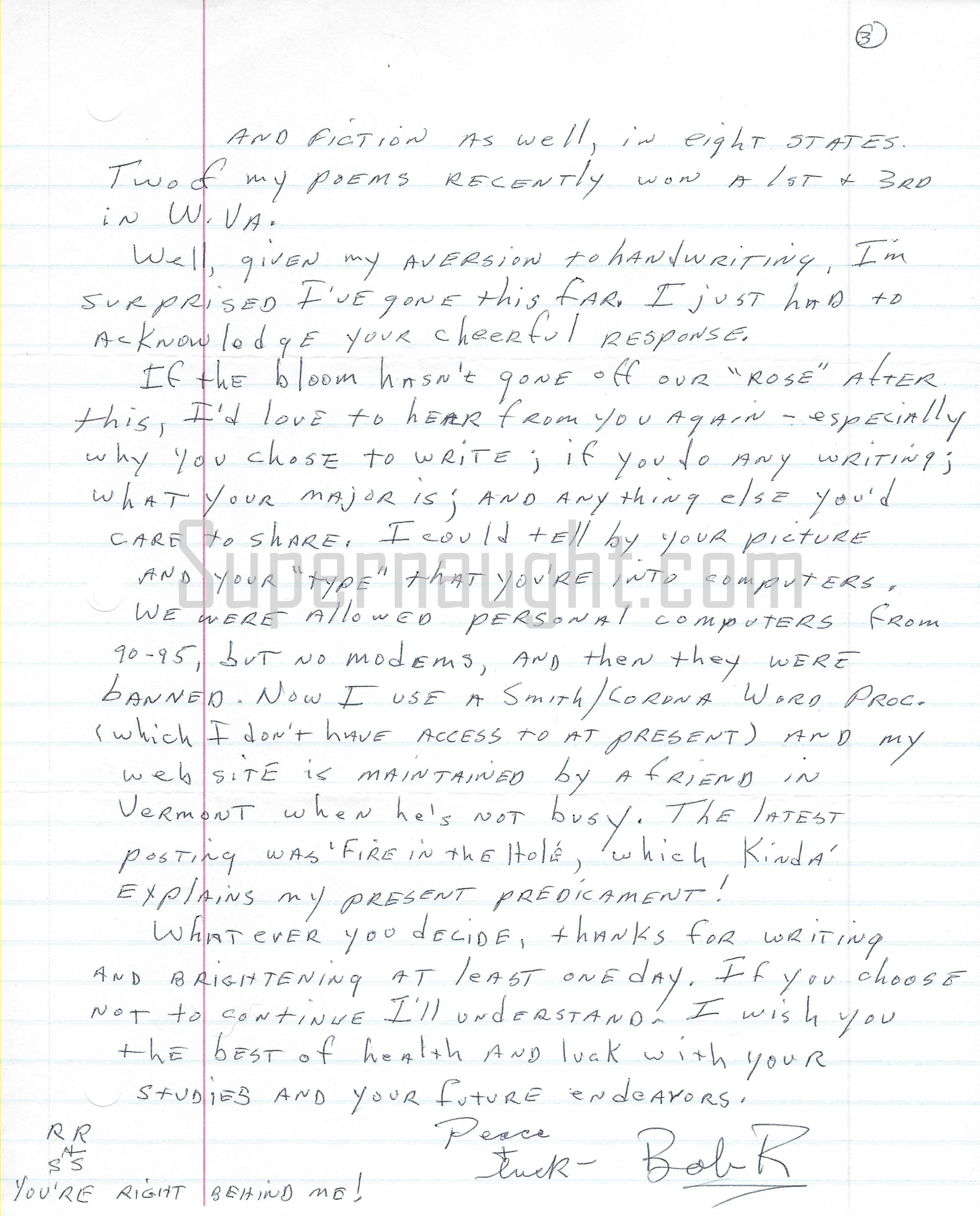 Robert Reldan Letter with Envelope Set Both Signed image 2