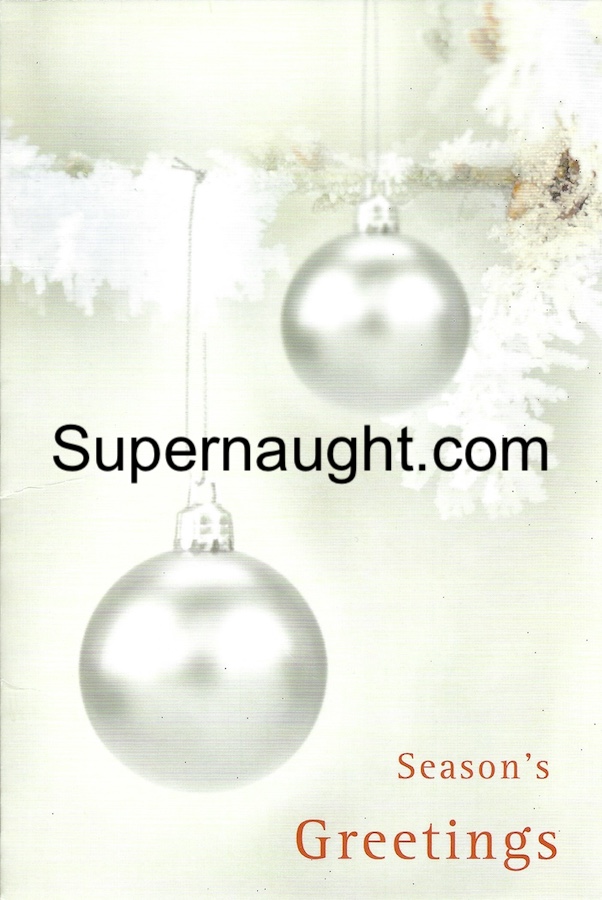 Robert Pickton Christmas Card Envelope Back Both Signed image 3
