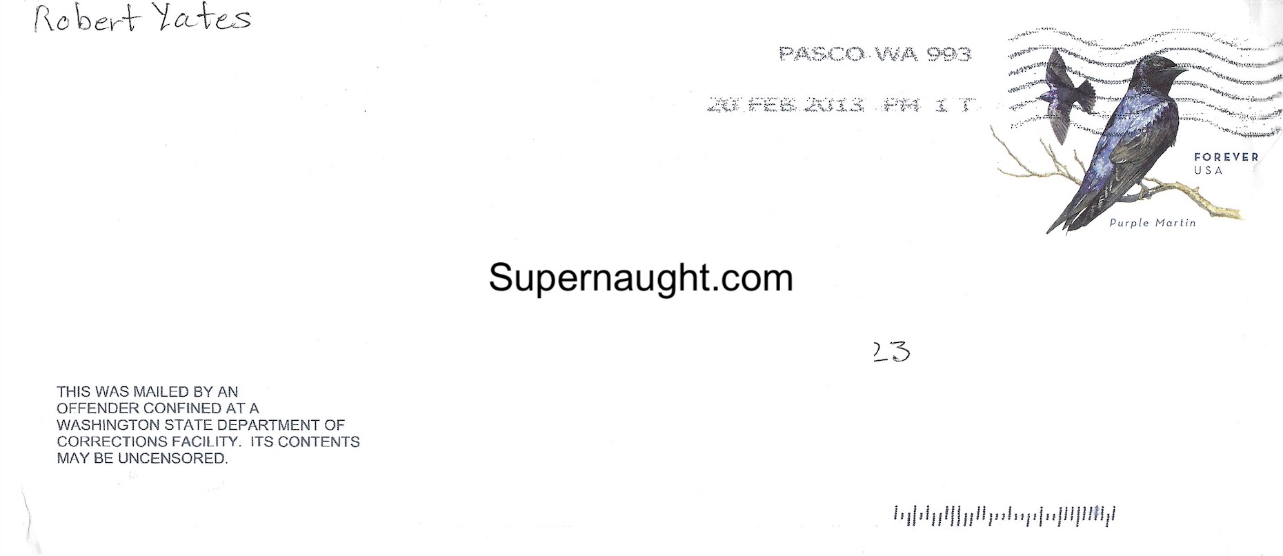 Robert Yates Letter and Envelope Both Signed image 2
