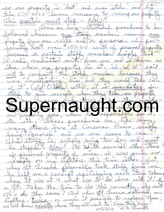 Roger Dale Smith Signed Grievance image 2