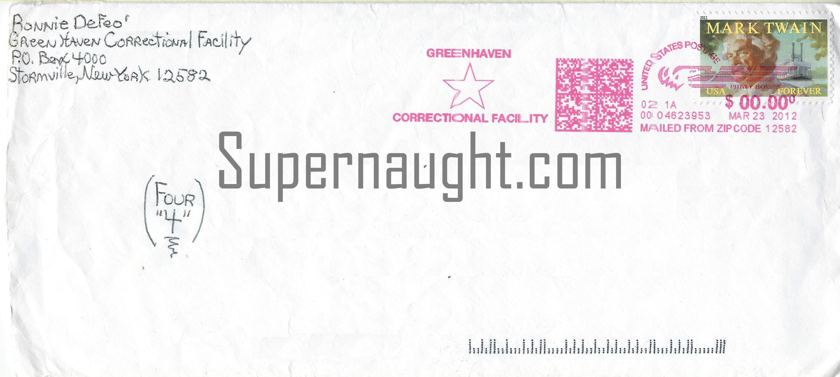 Ronald Butch Defeo Funny Letter with Envelope Set Both Signed image 3