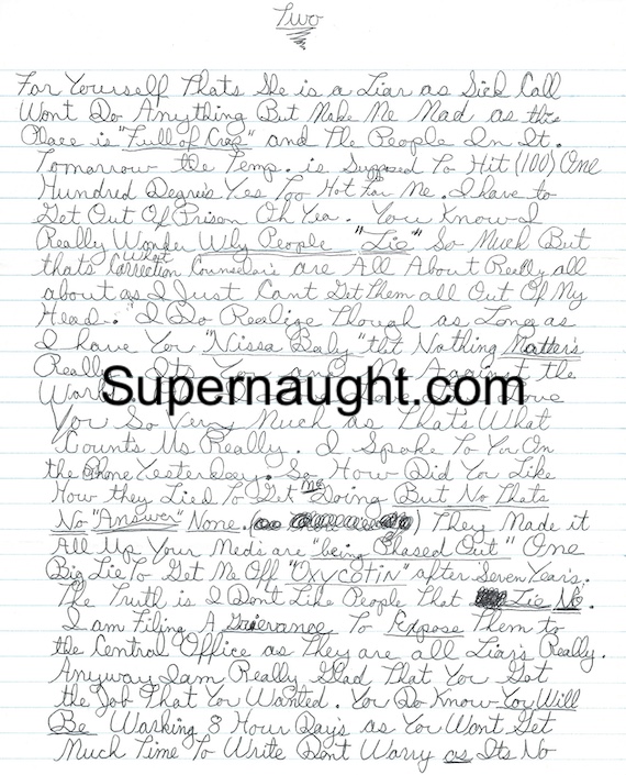 Ronald DeFeo Three Page Letter and Envelope Both Signed Plus Note His Counselor image 2