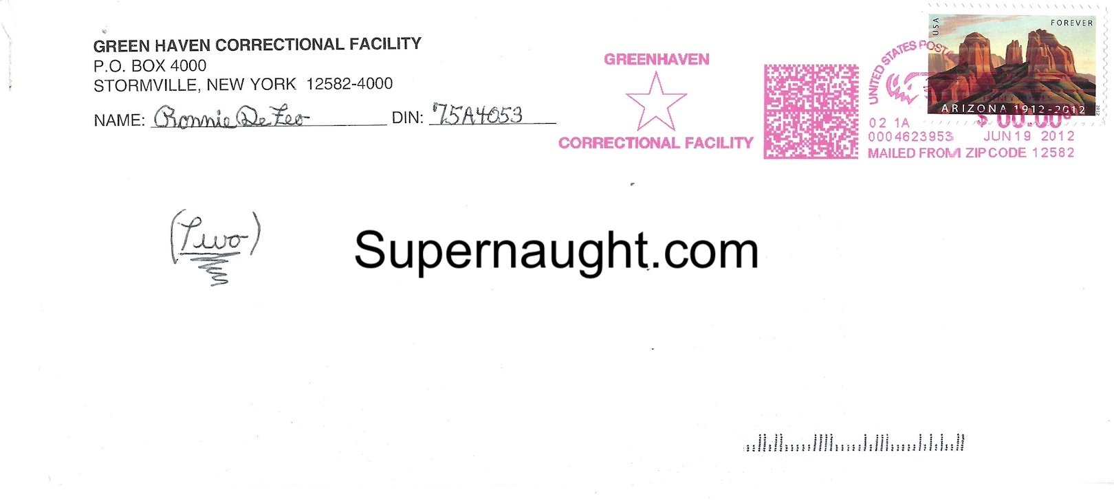 Ronald DeFeo Three Page Letter and Envelope Both Signed Plus Note His Counselor image 5