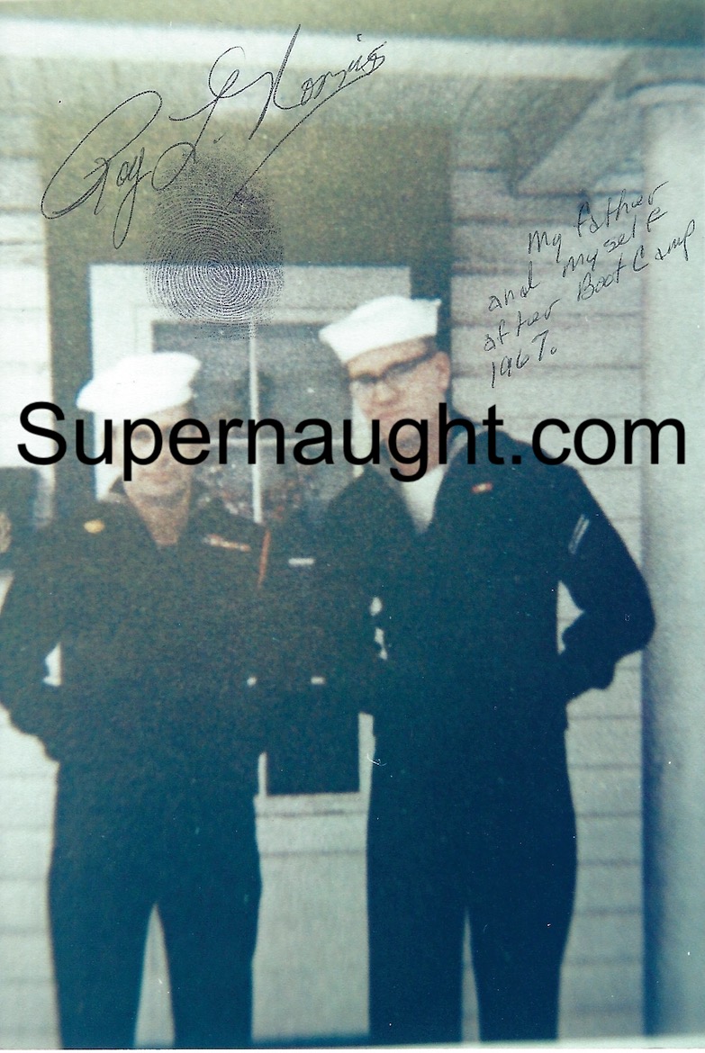 Roy Norris and Dad Navy Photo Signed