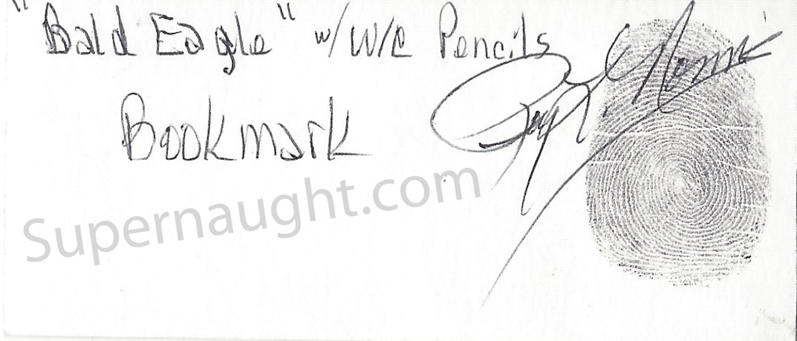 Roy Norris Bald Eagle Bookmark Painting Signed image 2