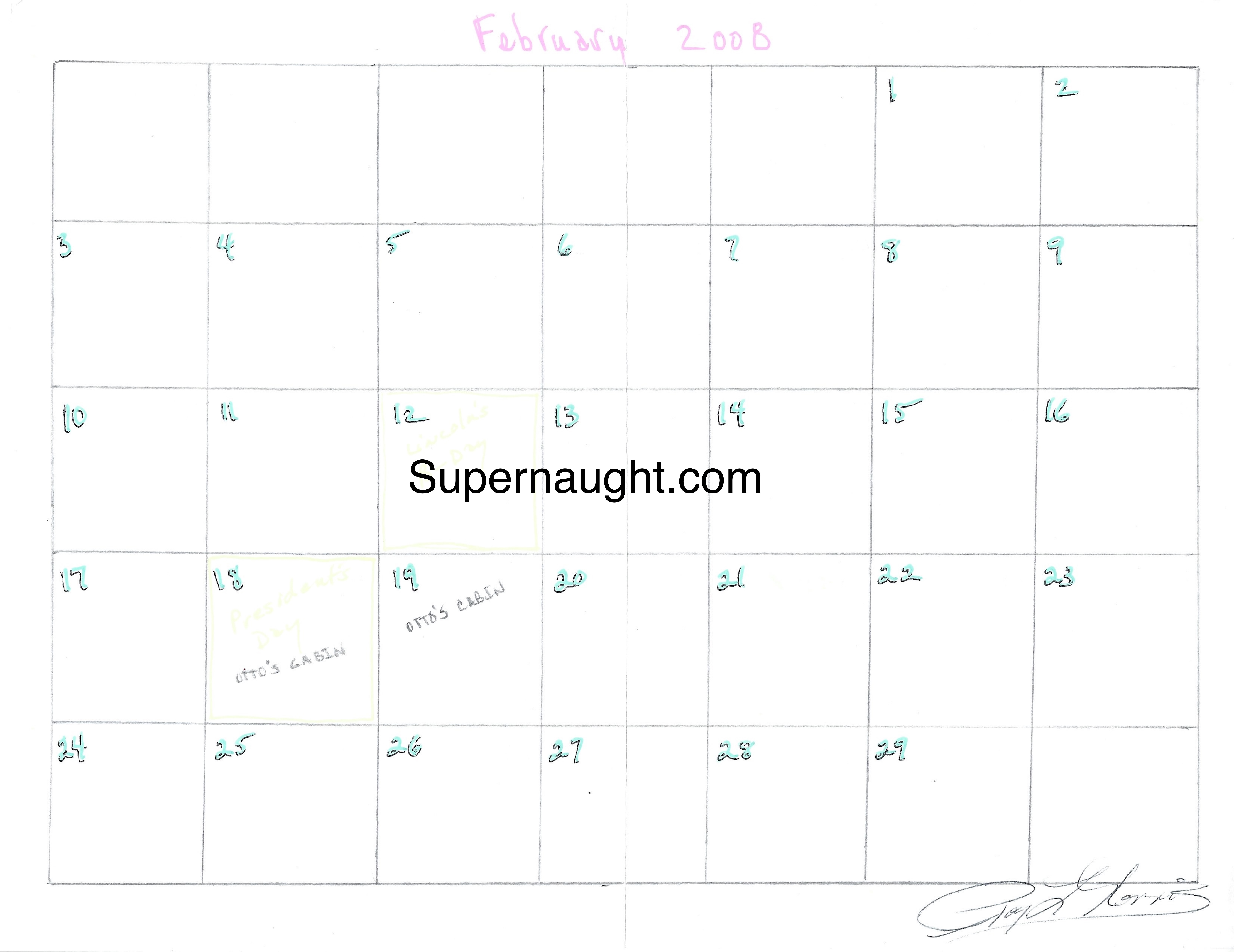 Roy Norris  Calendar Artwork Hand Signed