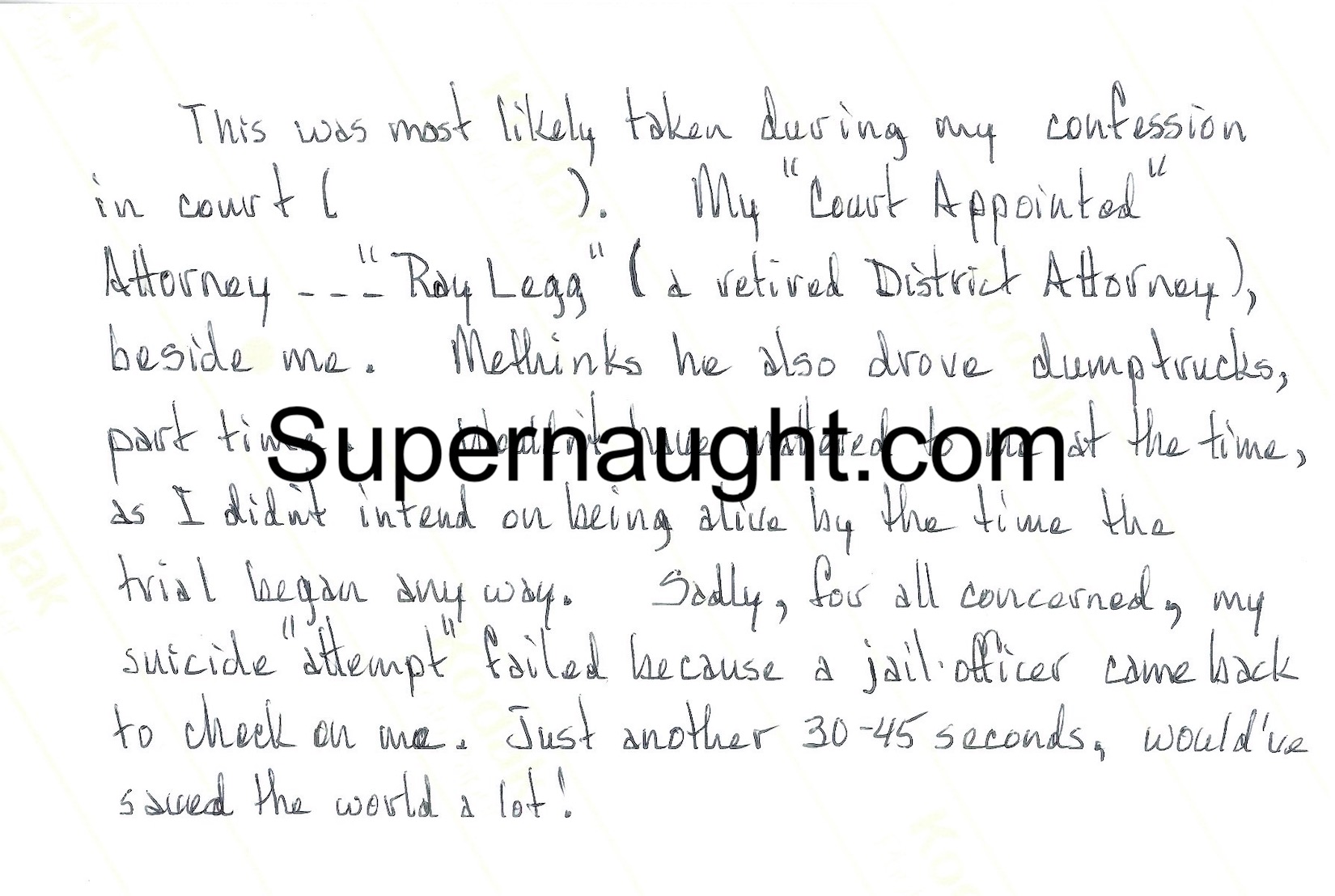 Roy Norris Court Photo Signed image 2